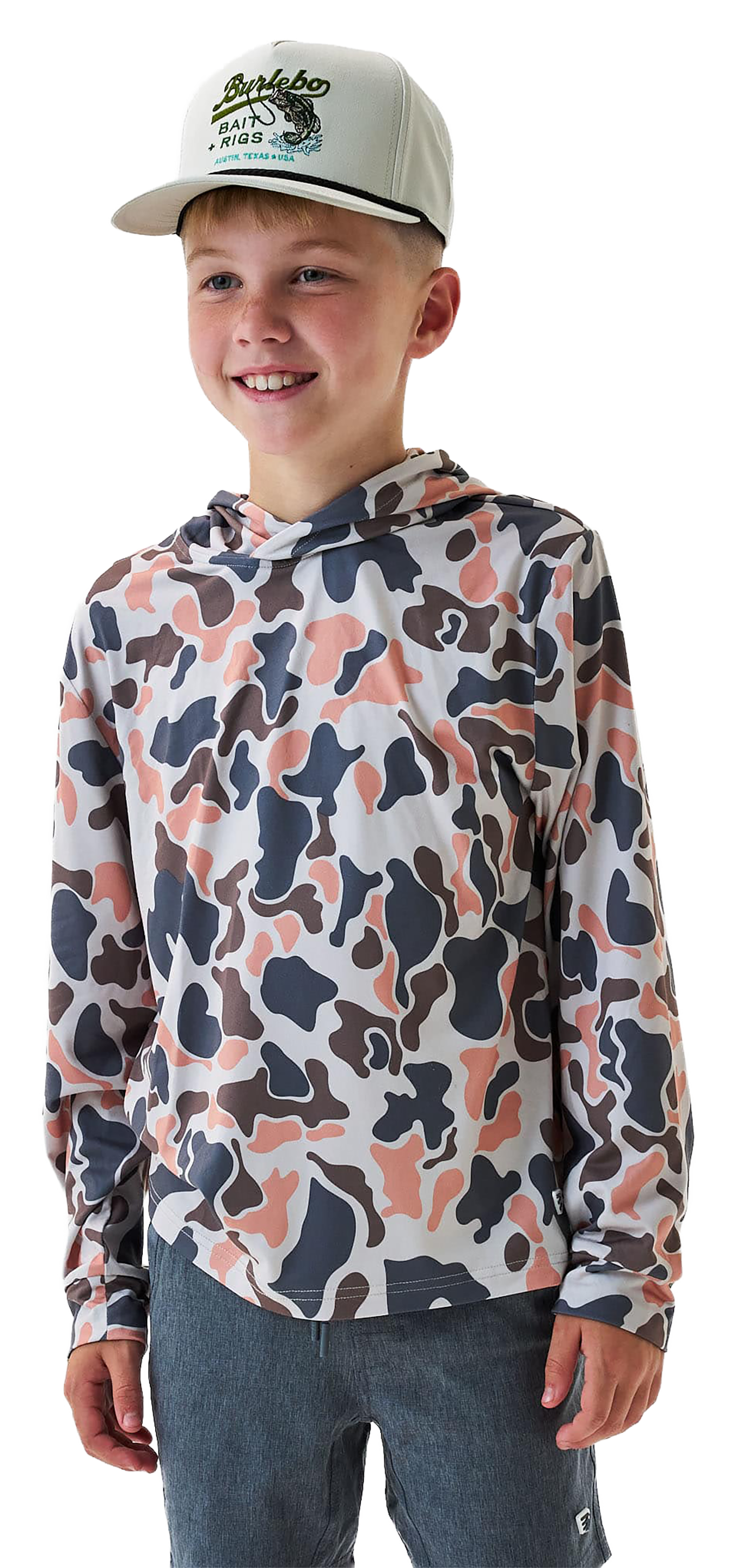 Image of BURLEBO Performance Hoodie for Toddlers - Vintage Camo