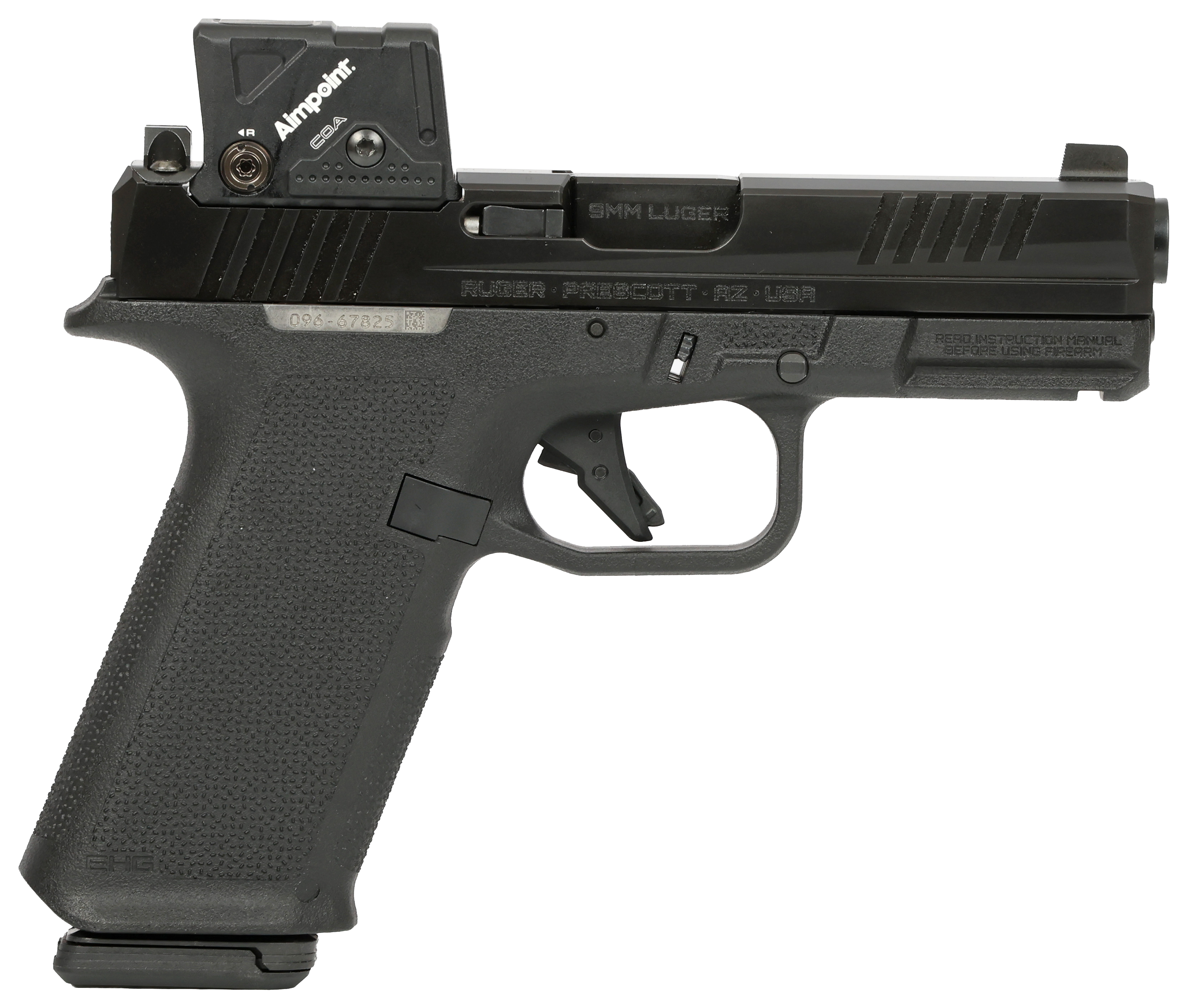 Ruger RXM FullSize SemiAuto Pistol with Aimpoint COA Optic  Black