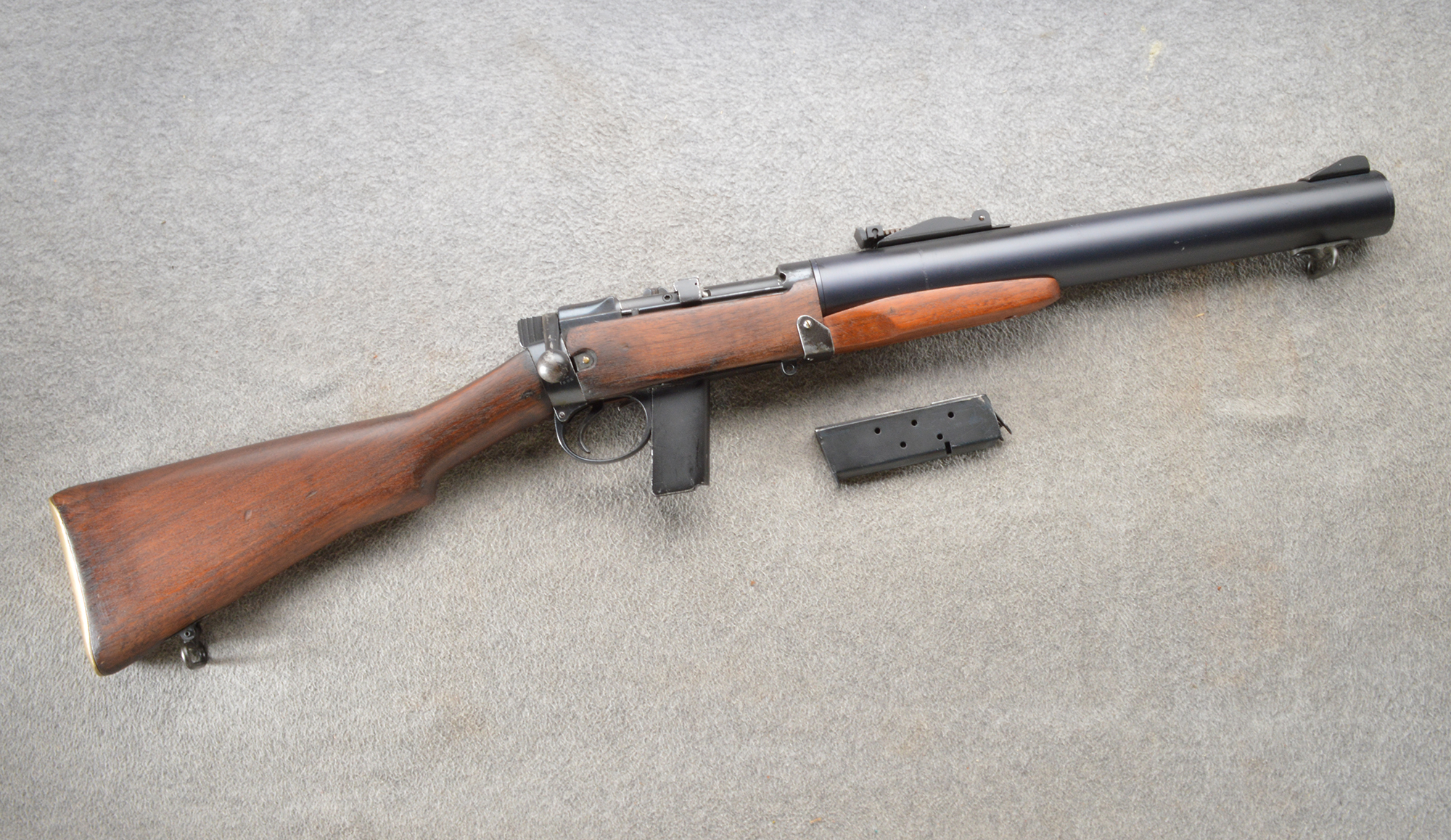 Image of Enfield ~ De Lisle Commando Carbine ~ 45ACP ~ Replica