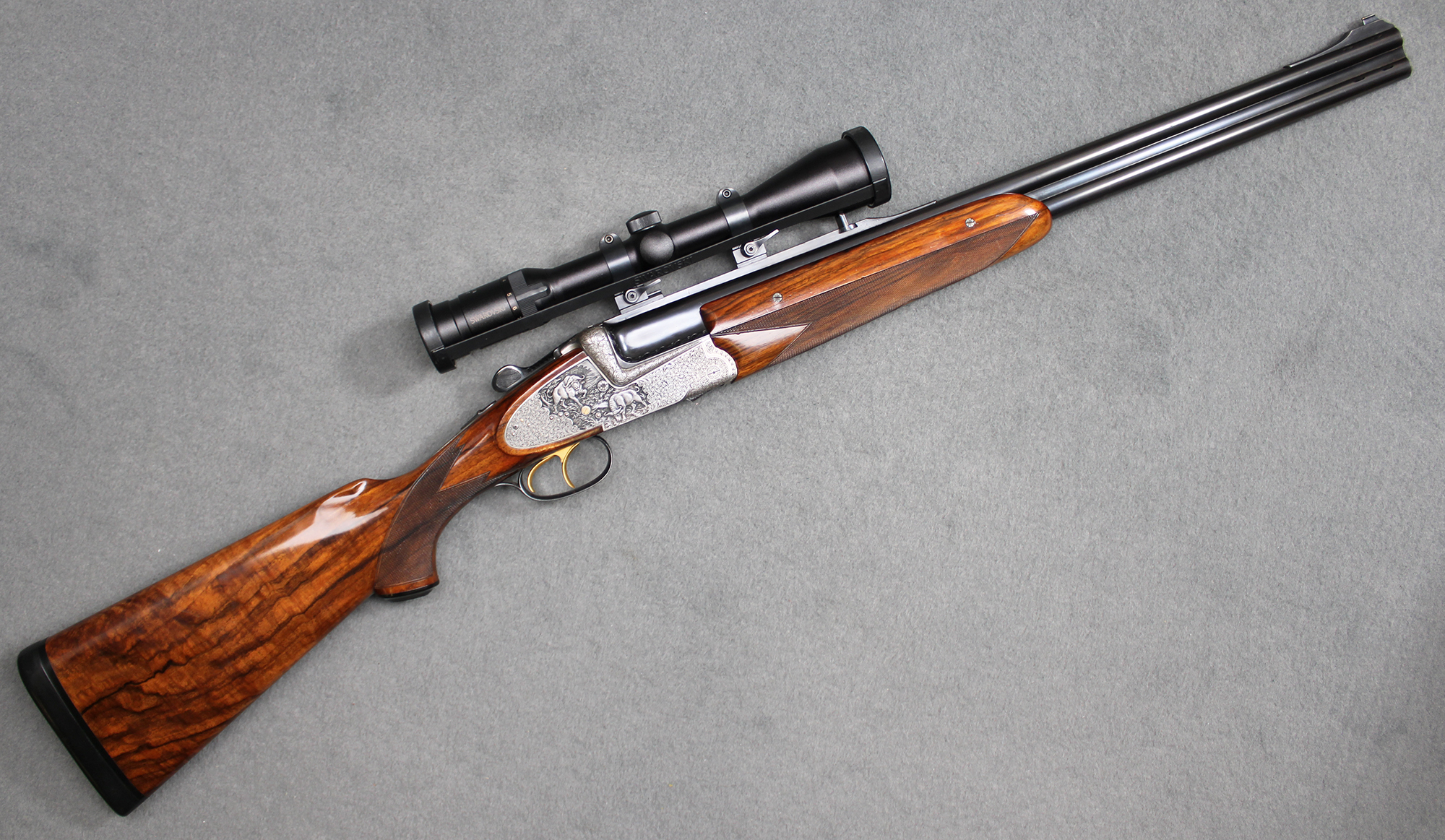 Image of Ludwig Borovnik ~ Over/Under Dangerous Game Double Rifle ~ .450 Nitro Express