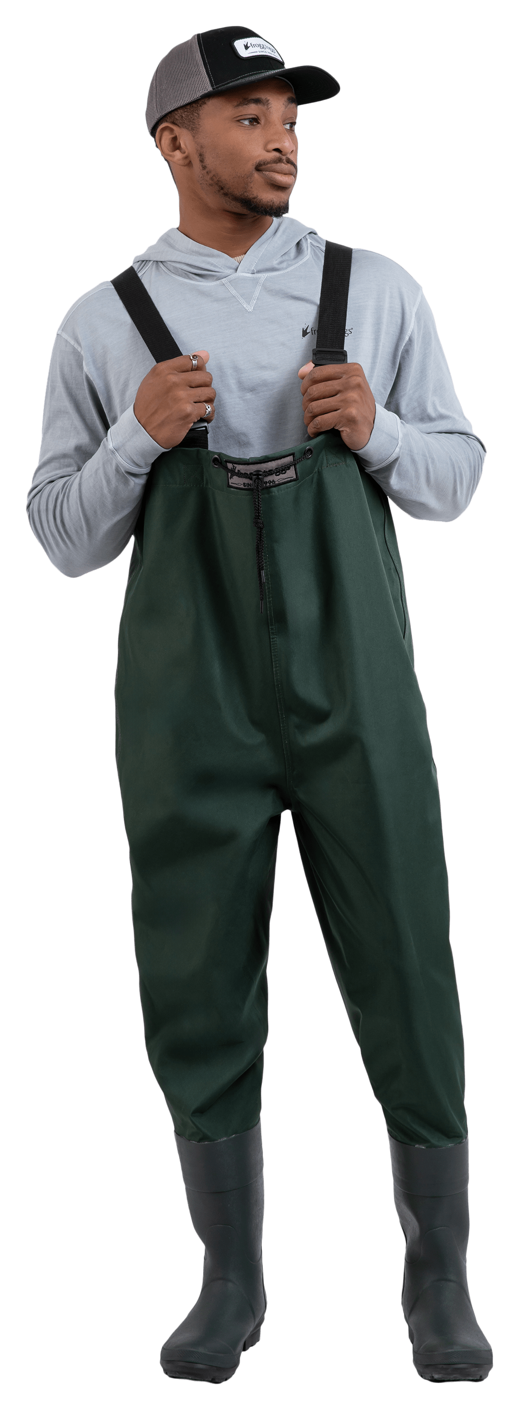 Image of frogg toggs Cascades V3 Felt-Sole Chest Waders for Men - Forest Green
