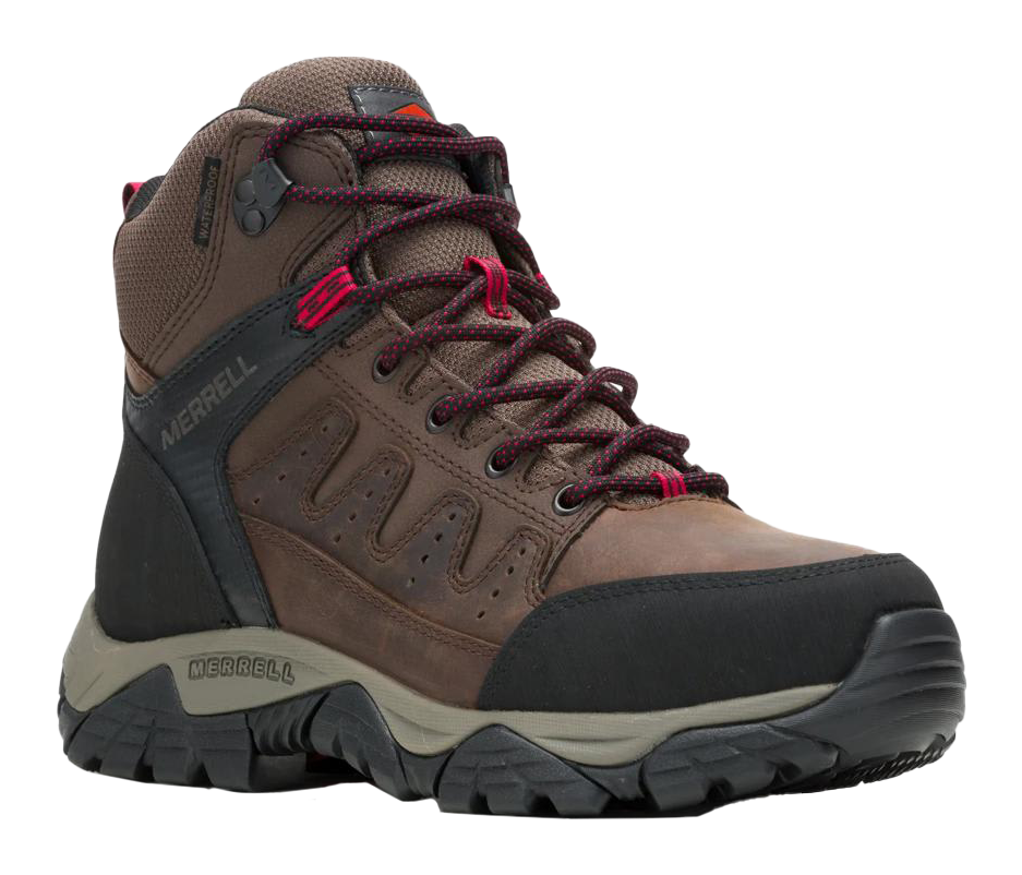 Image of Merrell Windoc Waterproof Steel-Toe Work Boots for Men - Rye