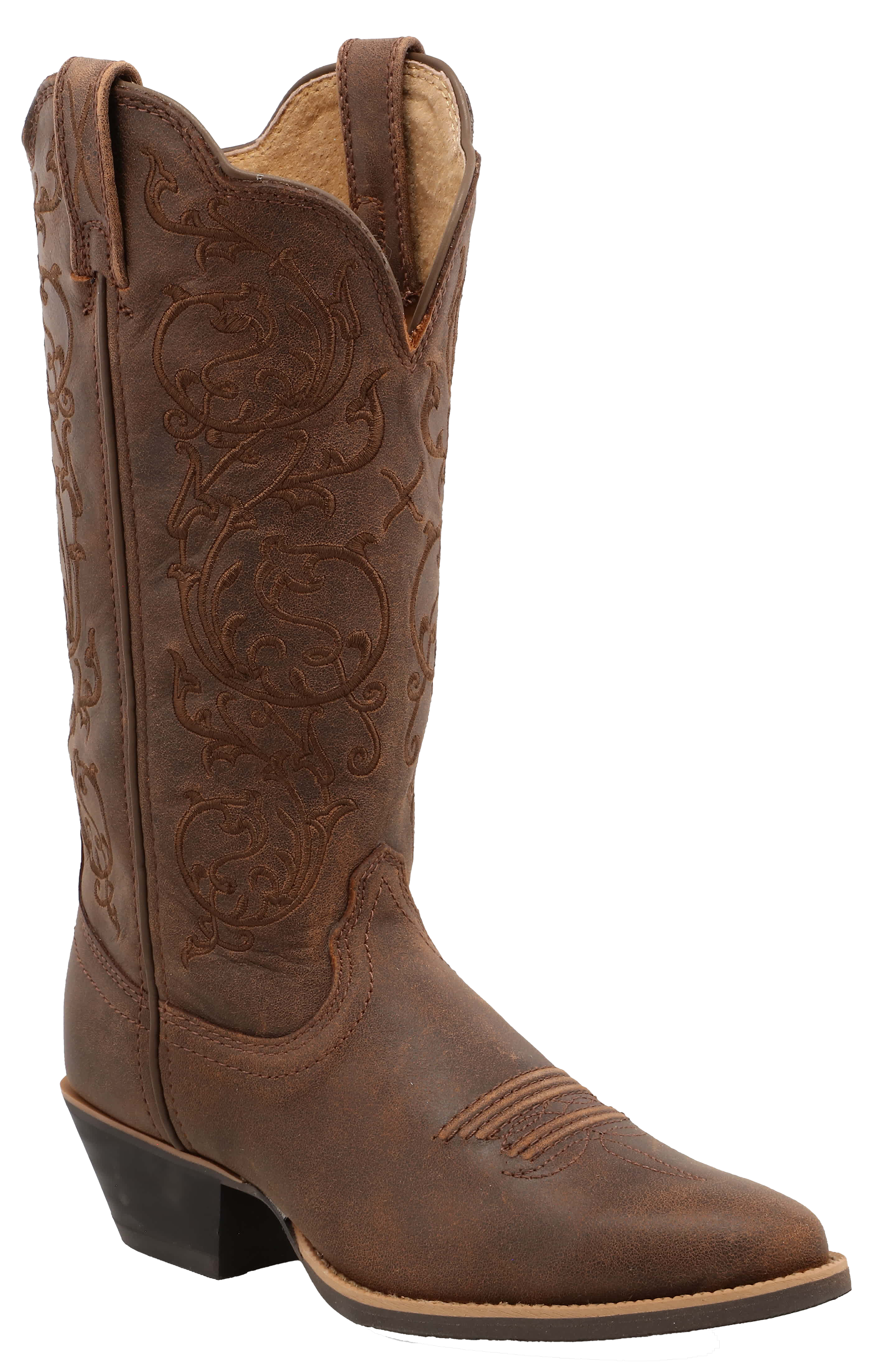 Image of Twisted X Embroidered Western Boots for Women - Brown/Brown