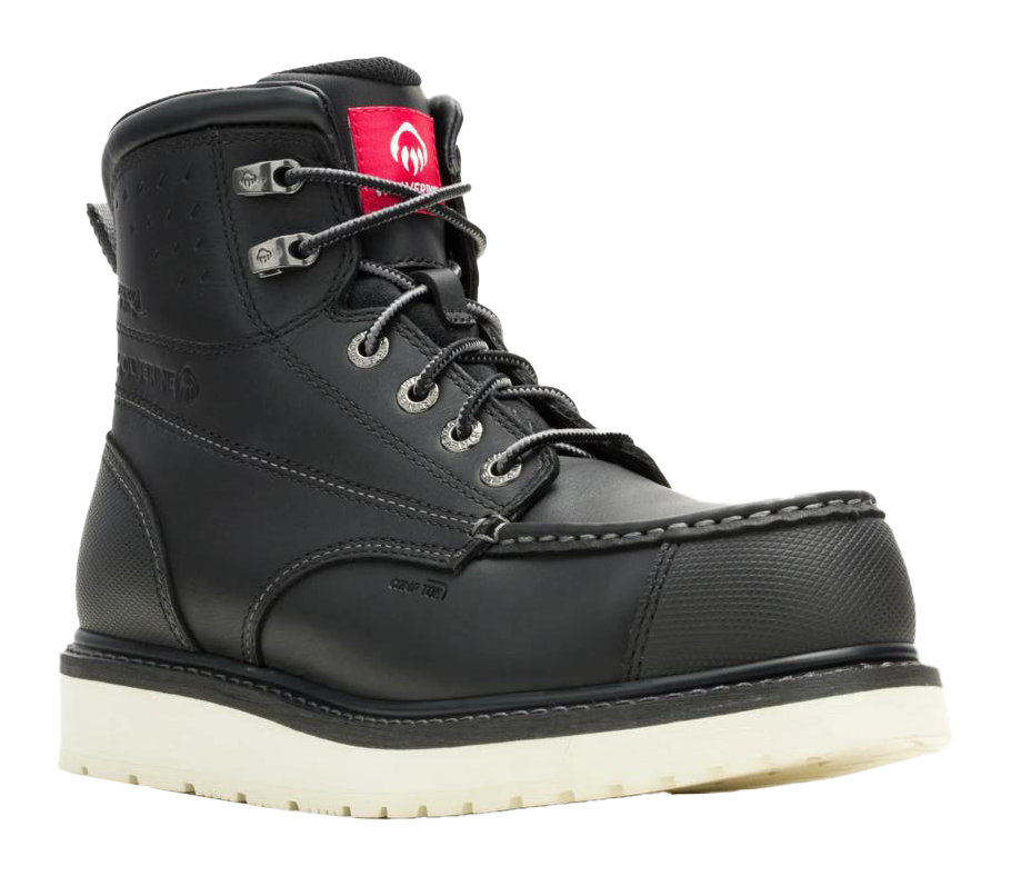 Image of "Wolverine Loader II HyperRest 6"" CarbonMAX Work Boots for Men - Black"