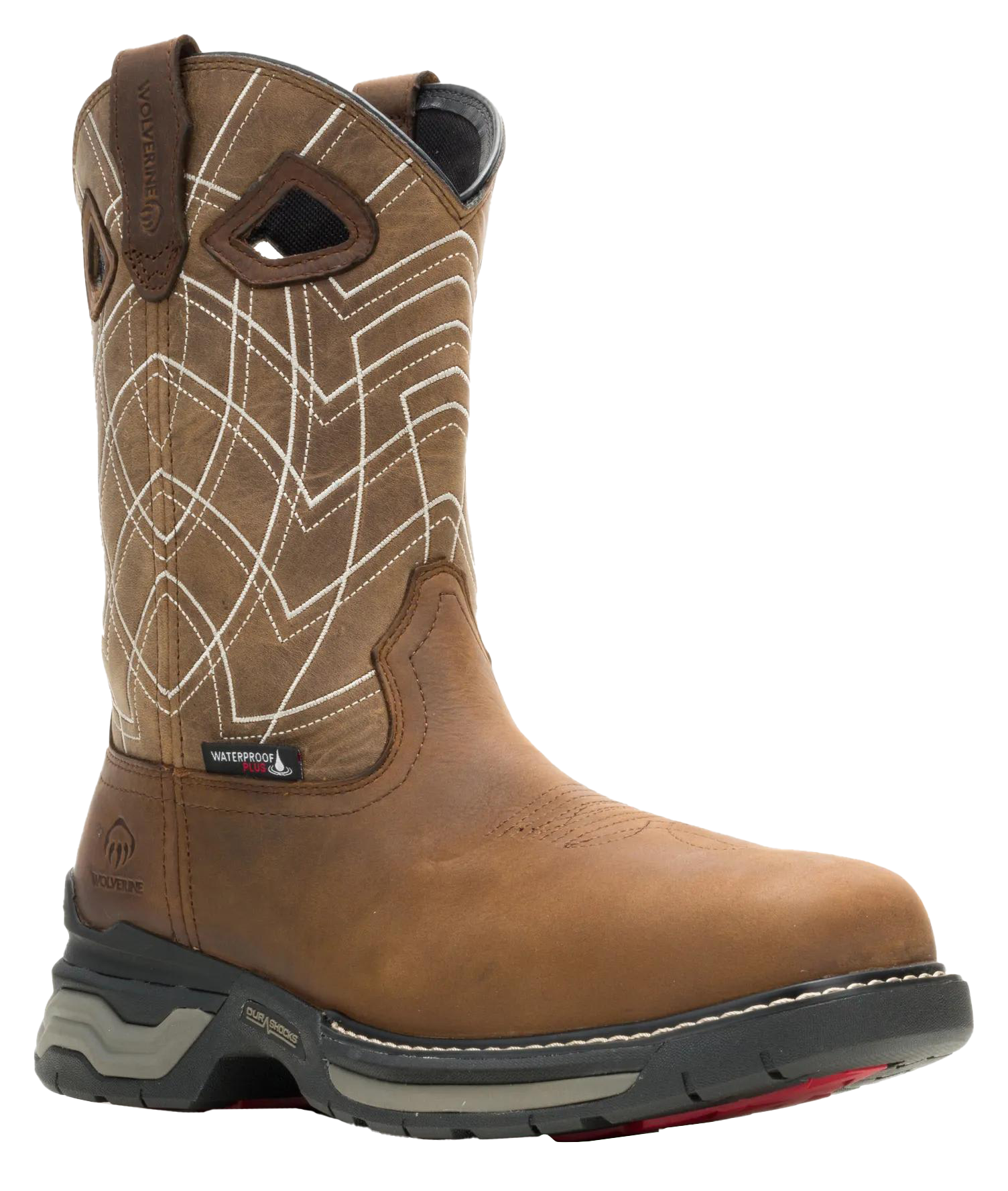 Image of Wolverine Rancher Infinity Pull-On CarbonMAX Work Boots for Men - Cedar