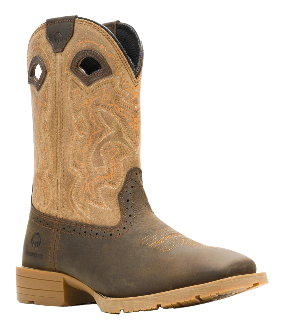 Image of Wolverine Wheatland Pull-On Work Boots for Men - Coyote