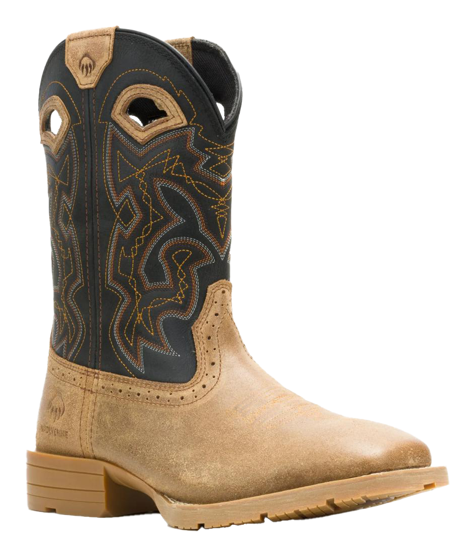 Image of Wolverine Wheatland Pull-On Work Boots for Men - Black