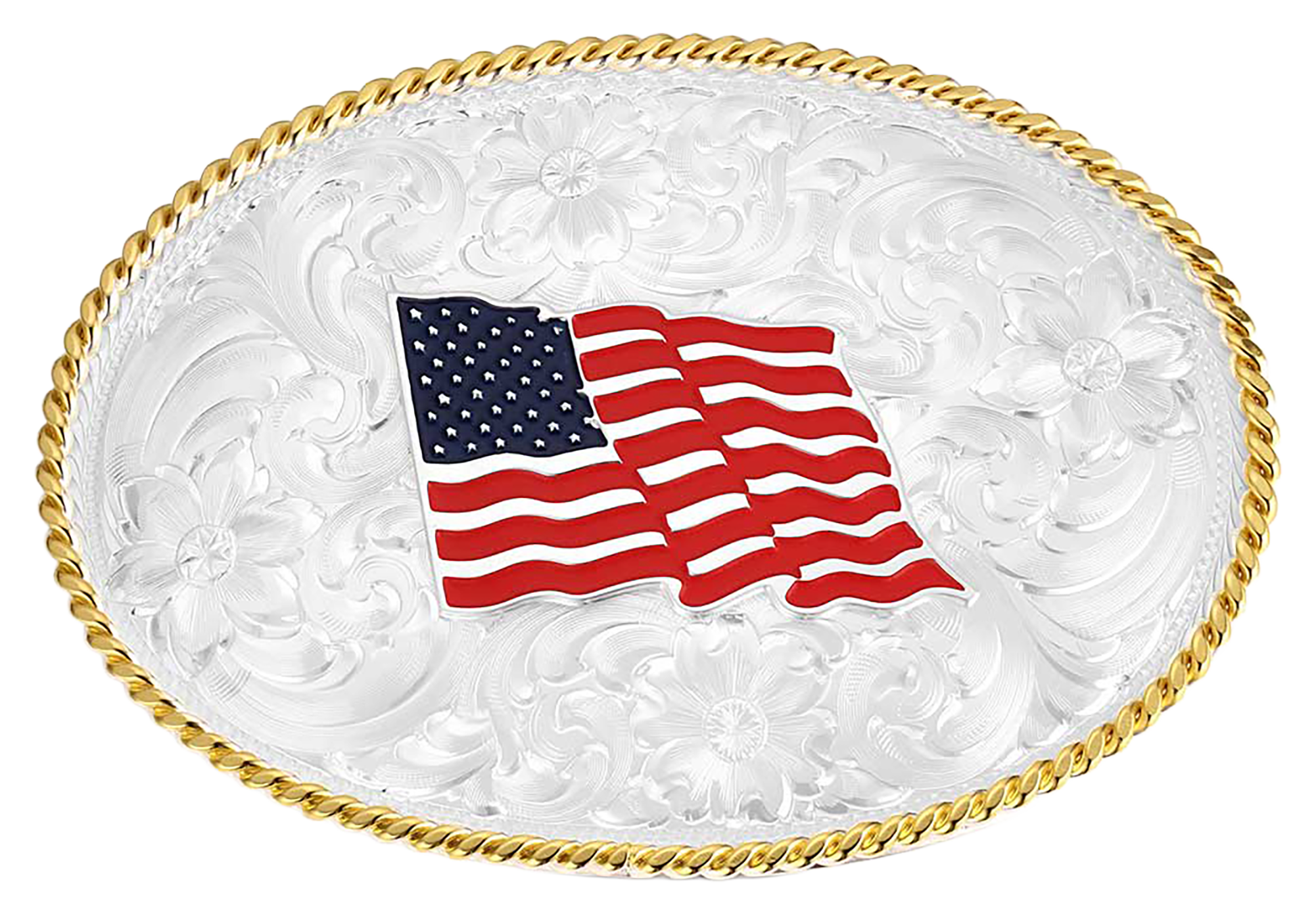 Image of Montana Silversmiths America the Great Belt Buckle
