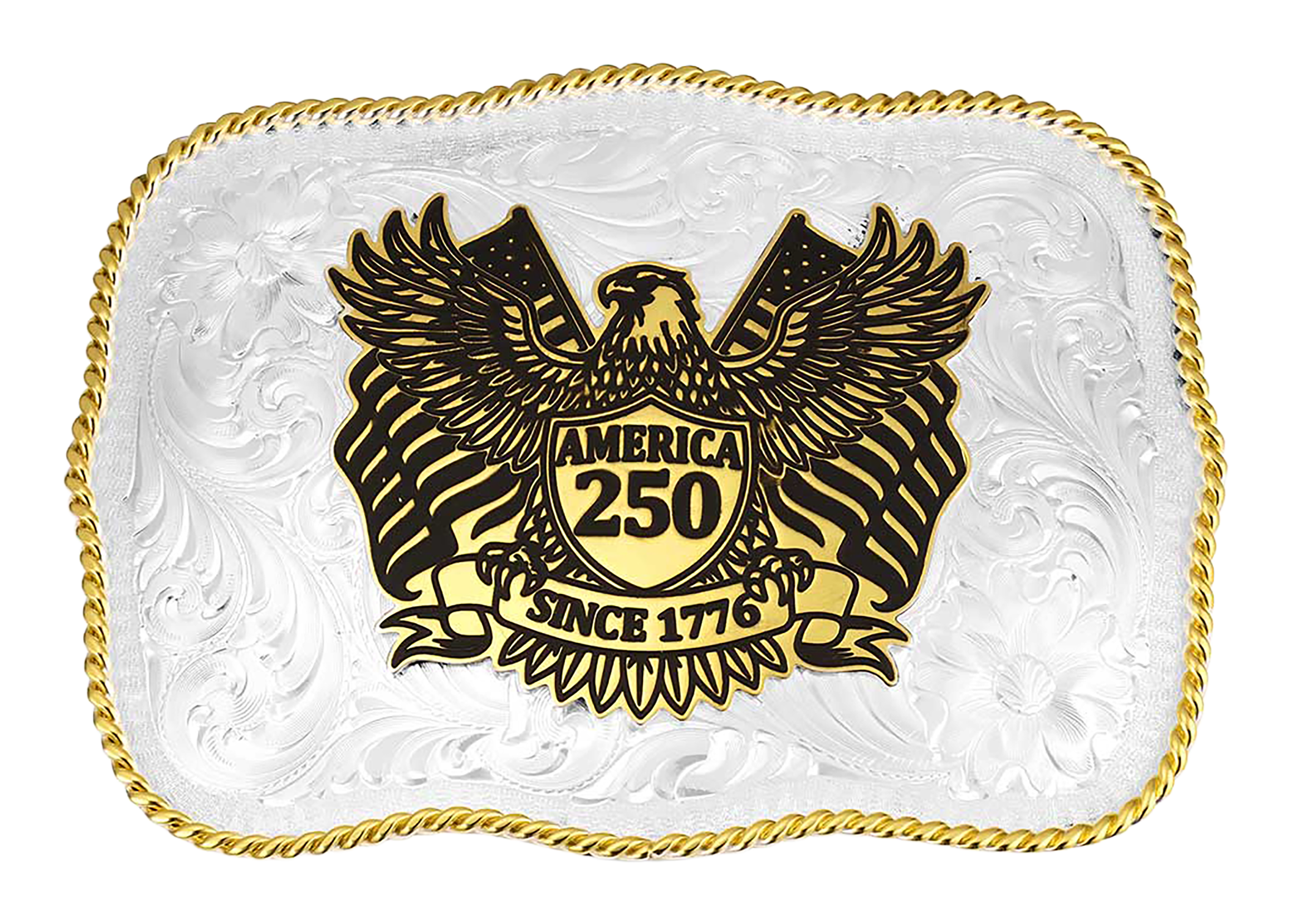 Image of Montana Silversmiths America's 250th Anniversary Belt Buckle