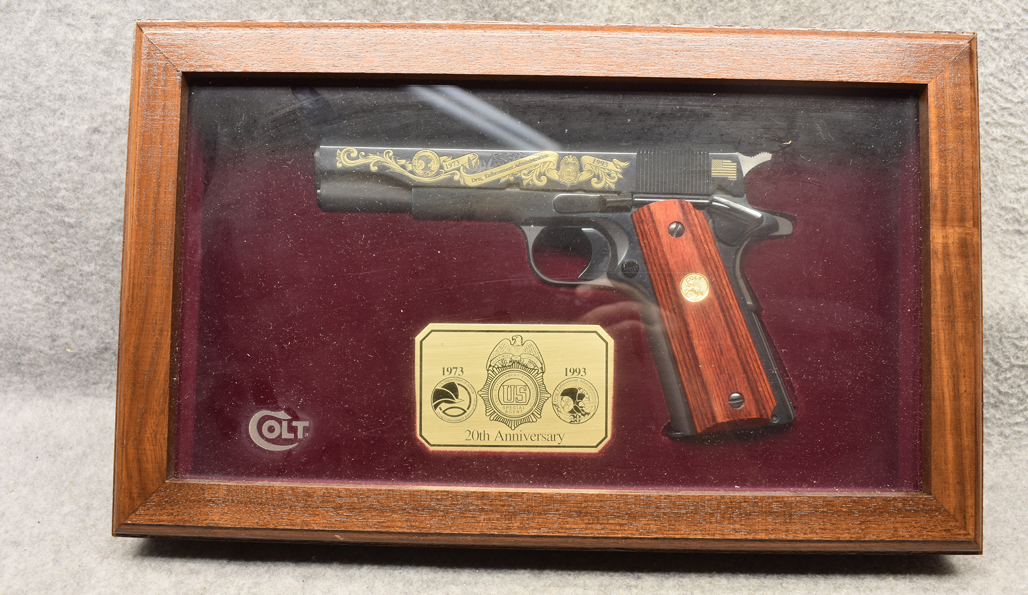 Image of Colt ~ DEA 20 Year Commemorative 1973-1993 ~ .45 Auto.