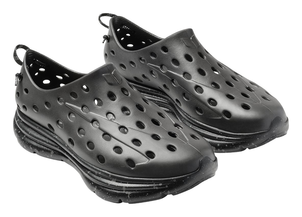 Image of KANE Footwear Revive Active Recovery Slip-On Shoes for Men - Charcoal/Black Speckle