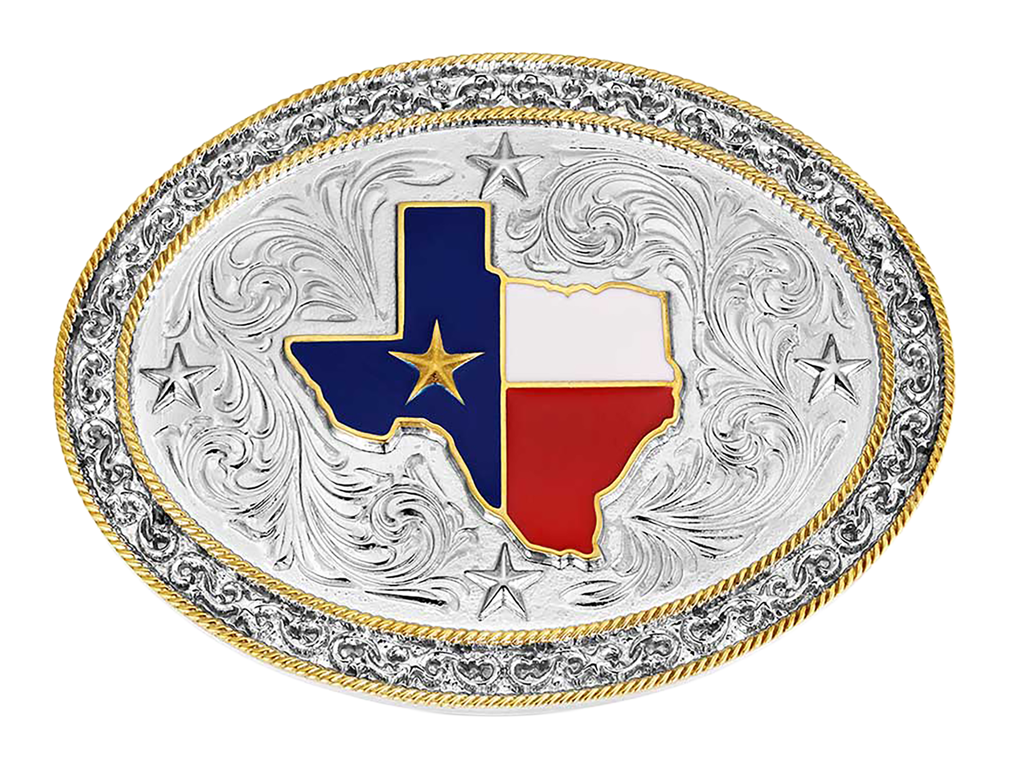 Montana Silversmiths Lone Star Pride Belt Buckle