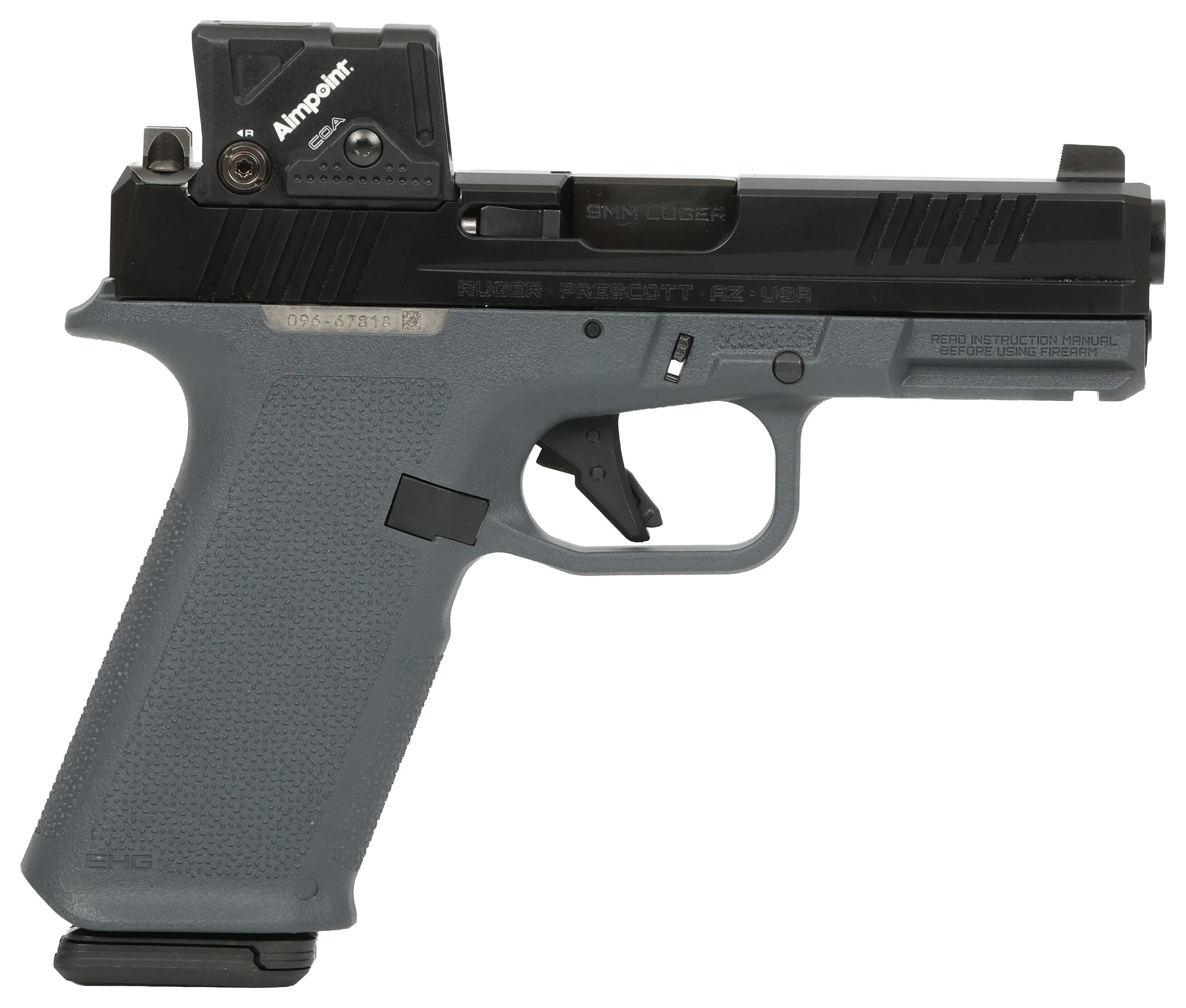 Image of Ruger RXM Full-Size Semi-Auto Pistol with Aimpoint COA Optic - Stealth Gray