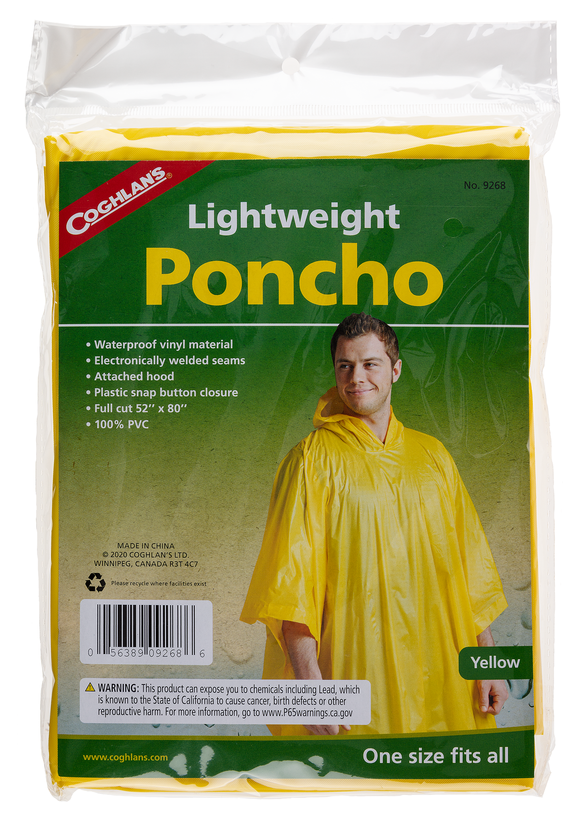 Coghlan's Lightweight Poncho - Yellow