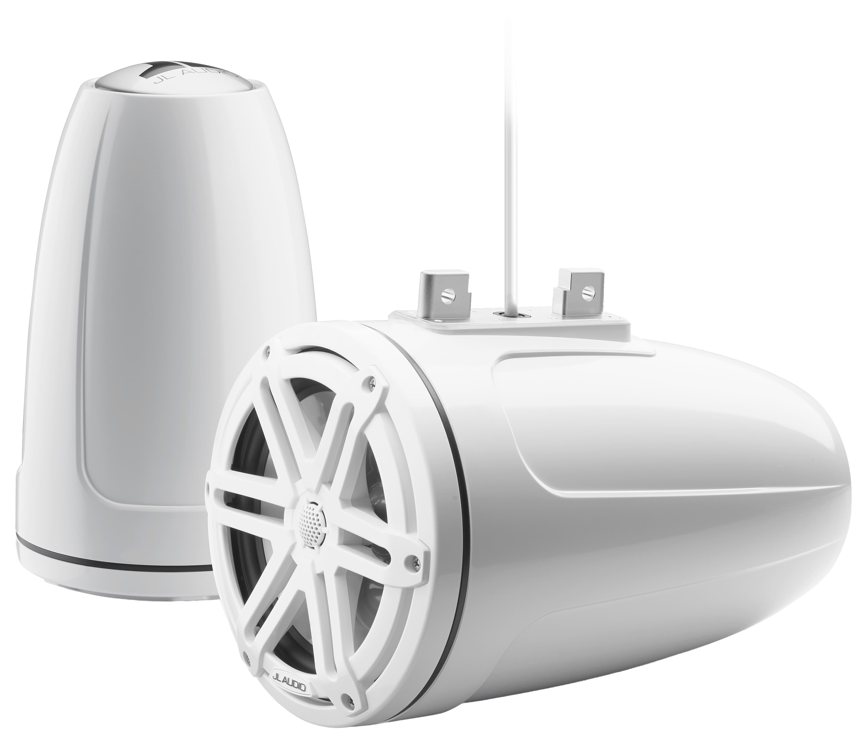 Image of "Garmin JL Audio M3 7.7"" Enclosed Tower Speakers with Sport Grille - White"
