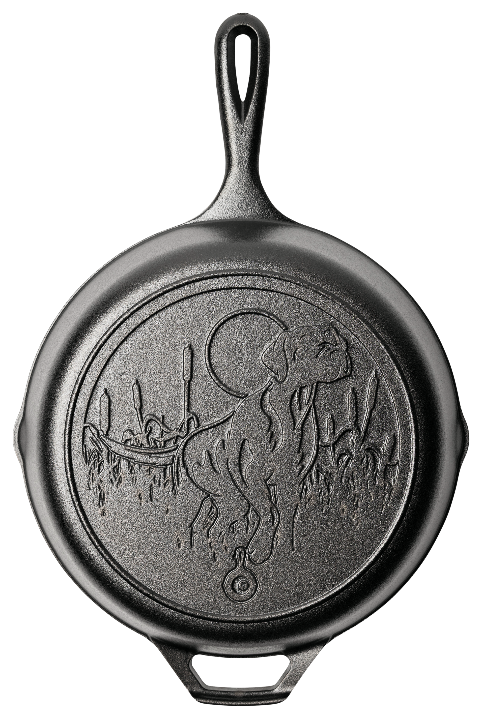Lodge Lodge Cast-Iron Skillet with Dog Scene - $29.99 at Bass Pro Shops