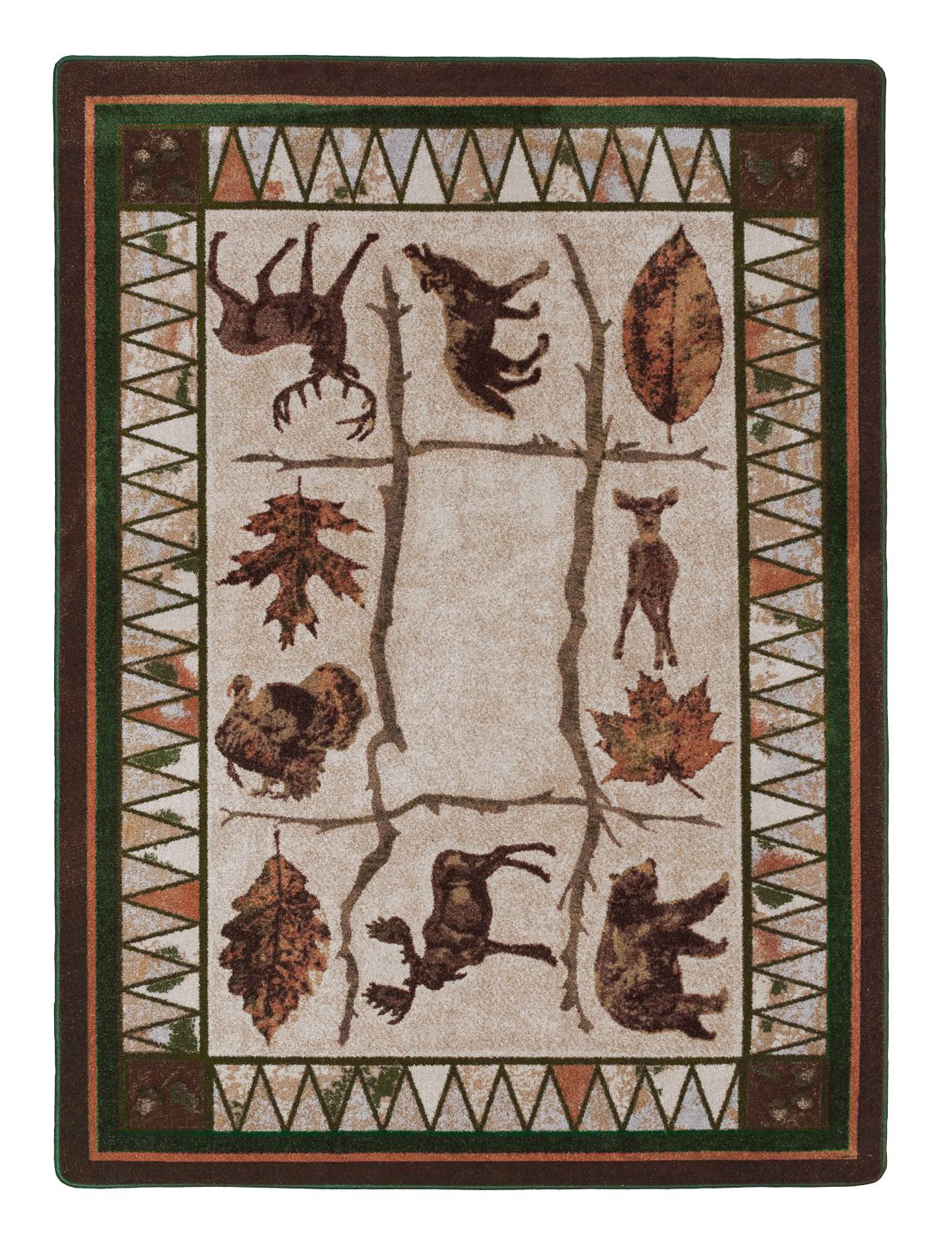 Image of American Dakota Homeland Forest Area Rug - 4' x 5'