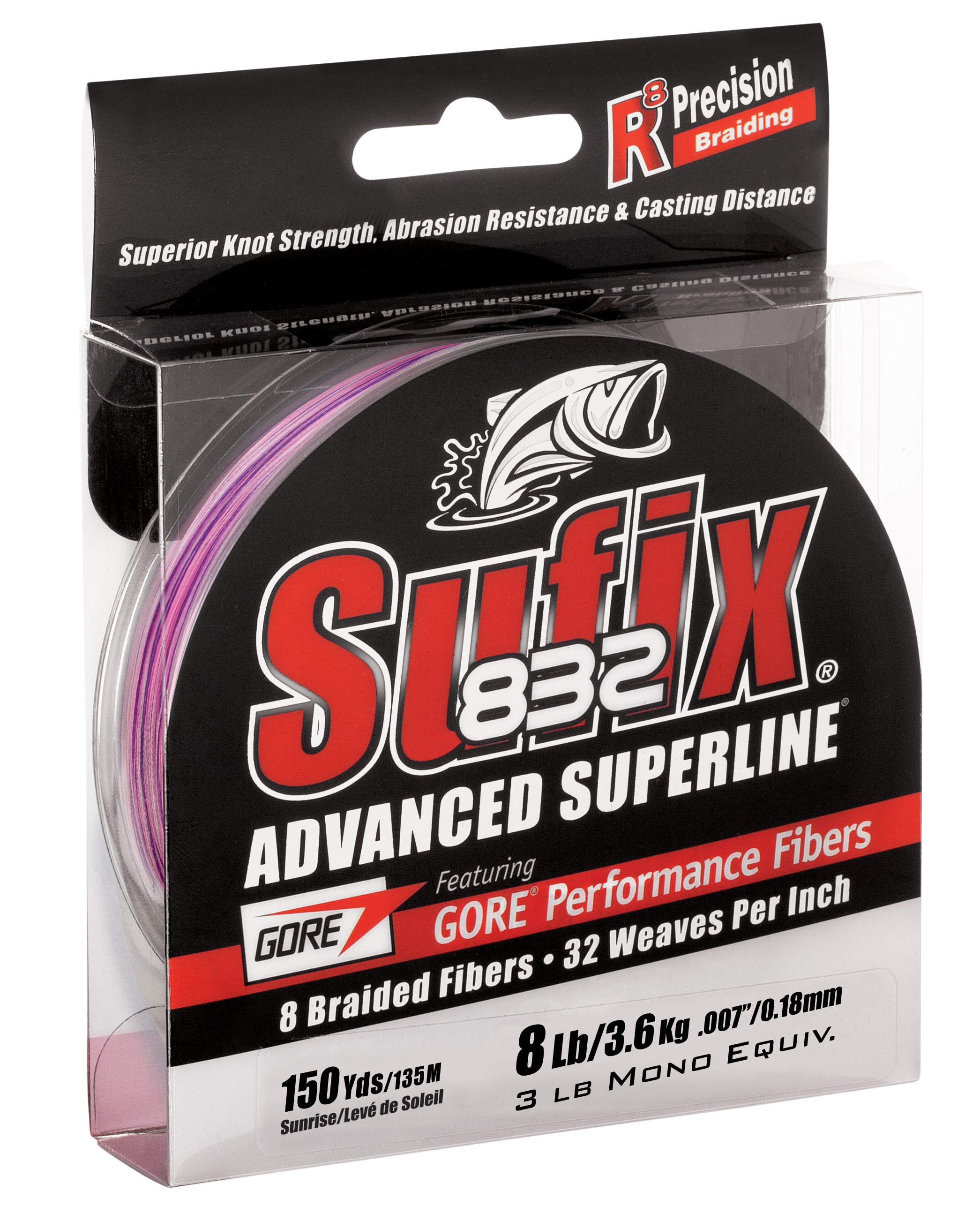 Sufix Sufix 832 Advanced Superline Braid Fishing Line 150-Yard Spool - Sunrise - 20 lb. - $17.99 at Bass Pro Shops