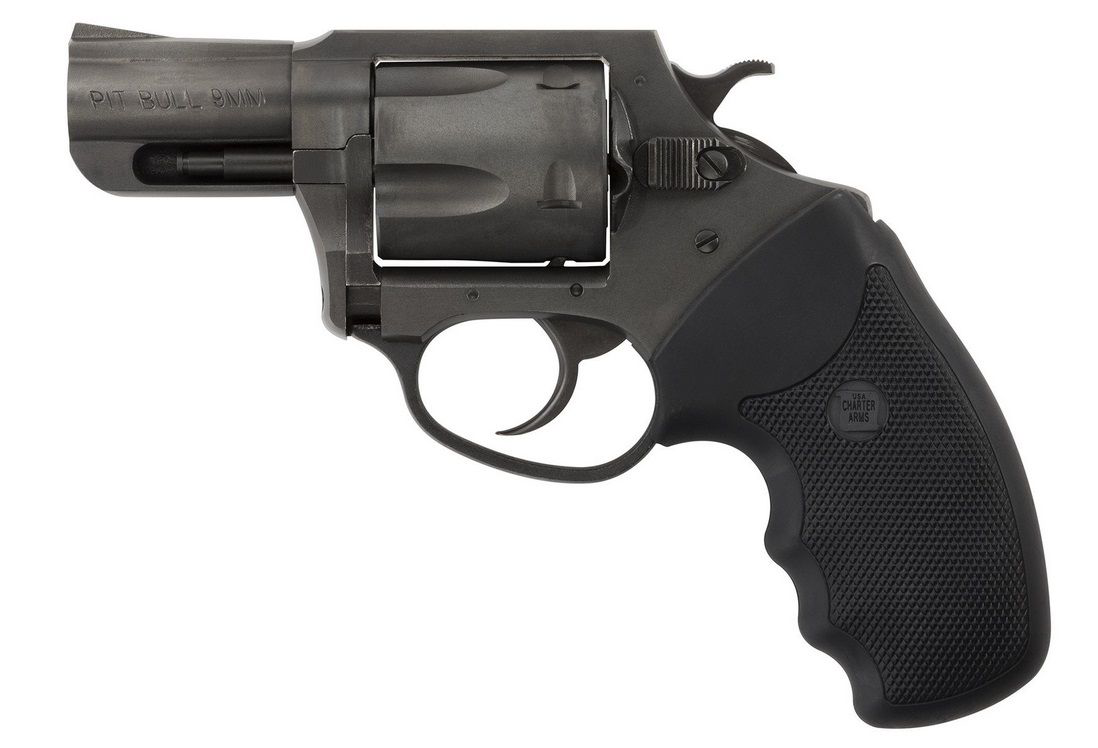 Image of Charter Arms Pitbull DA/SA Revolver - 9mm - Black Nitride/Black