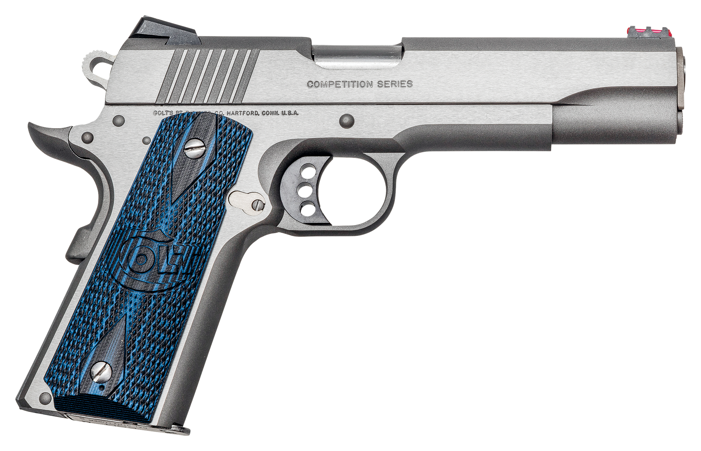 Image of Colt 1911 Series 70 Competition Stainless Steel Semi-Auto Pistol - .45 ACP - Stainless Steel
