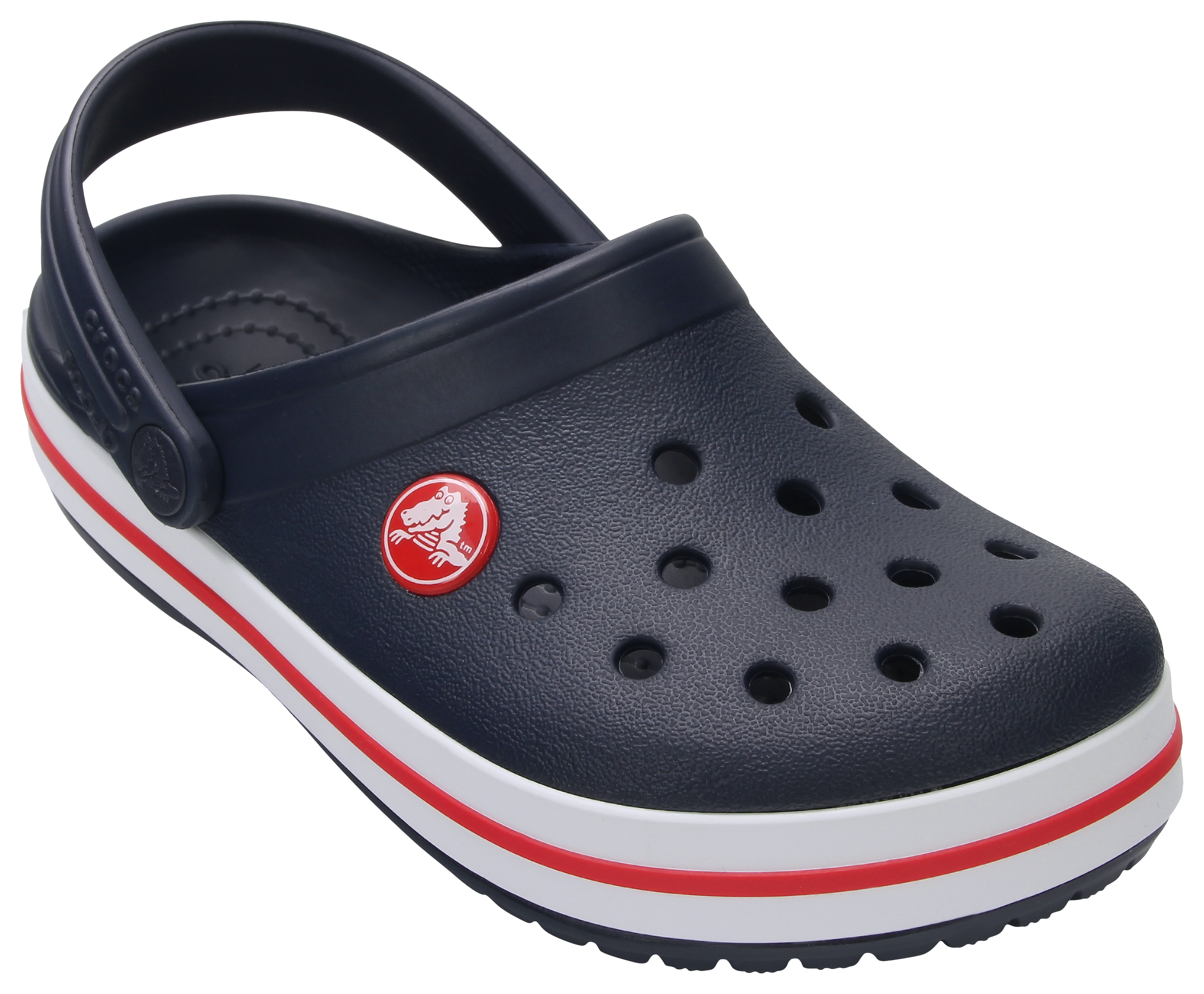 Crocs Crocs Crocband Clogs for Kids - Navy/Red - $44.99 at Bass Pro Shops