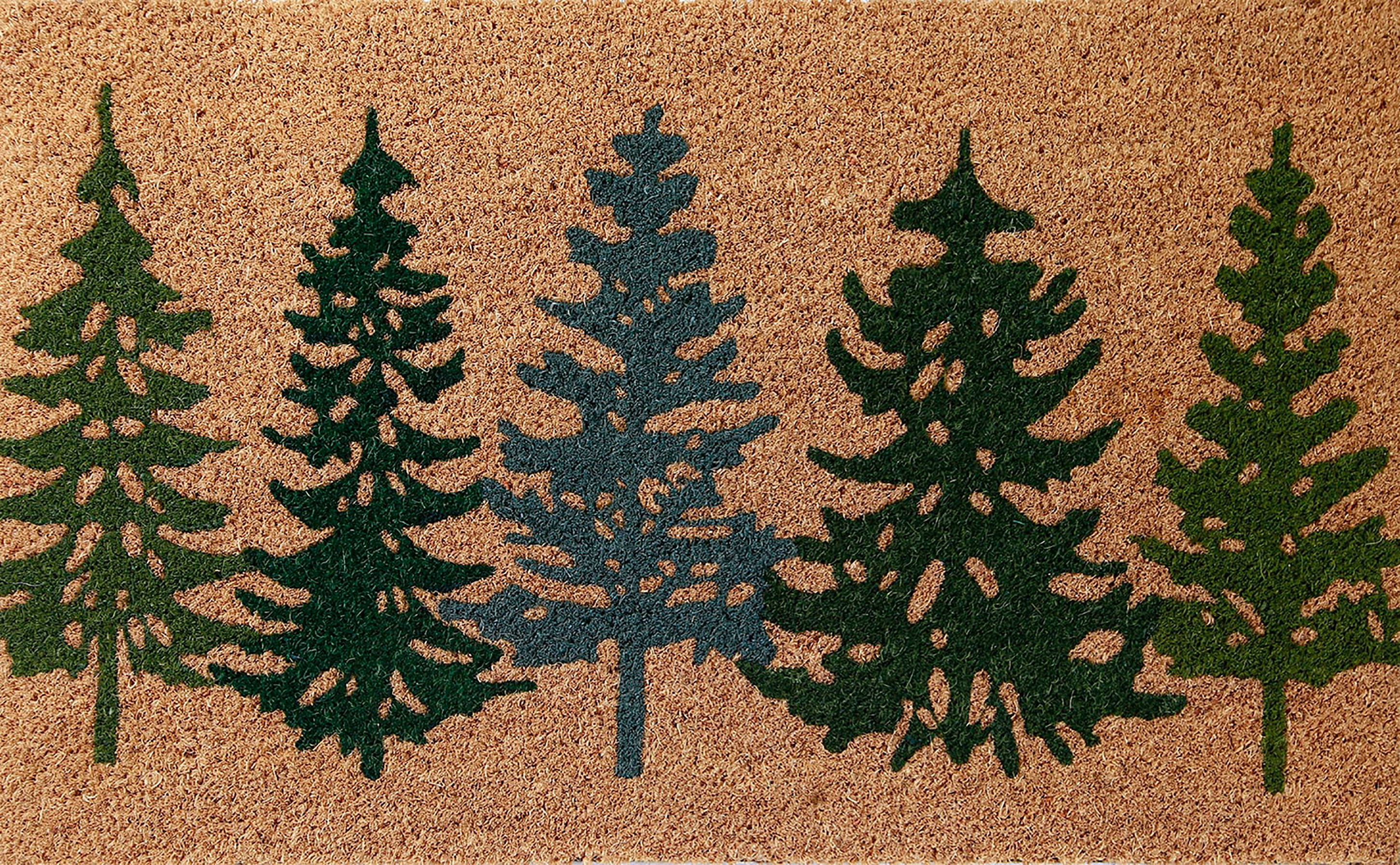 Image of Carstens Inc. Pine Tree Coir Door Mat