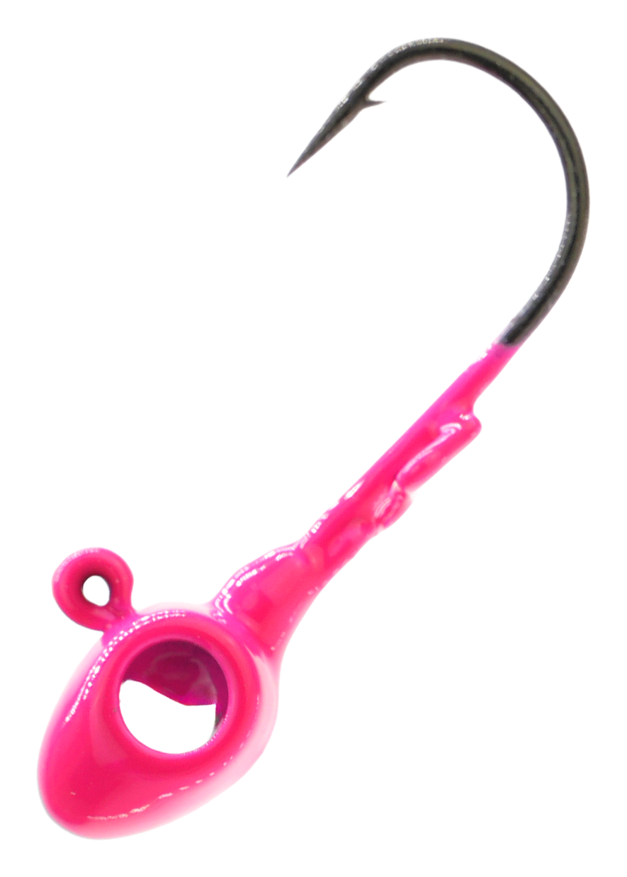 Trout Magnet Tungsten Eye Hole Jighead - Pink