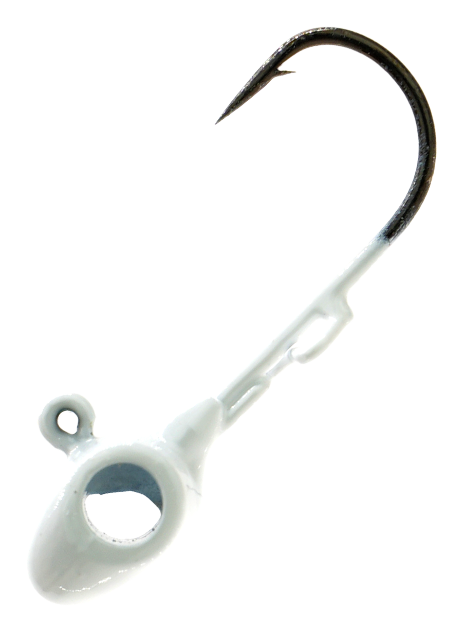 Trout Magnet Tungsten Eye Hole Jighead - White