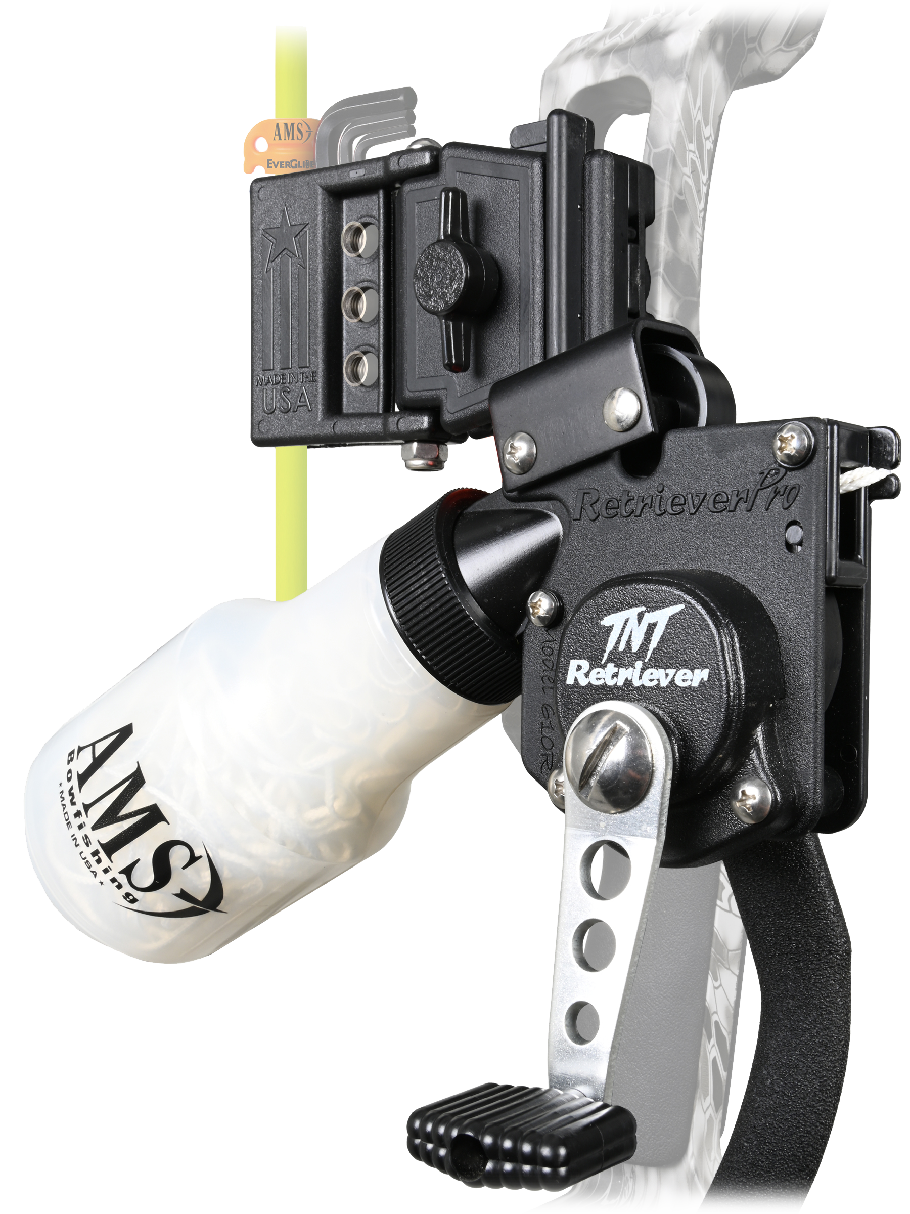 AMS Bowfishing® 610-CMB-RH Right-Hand Retriever Pro Combo Kit at