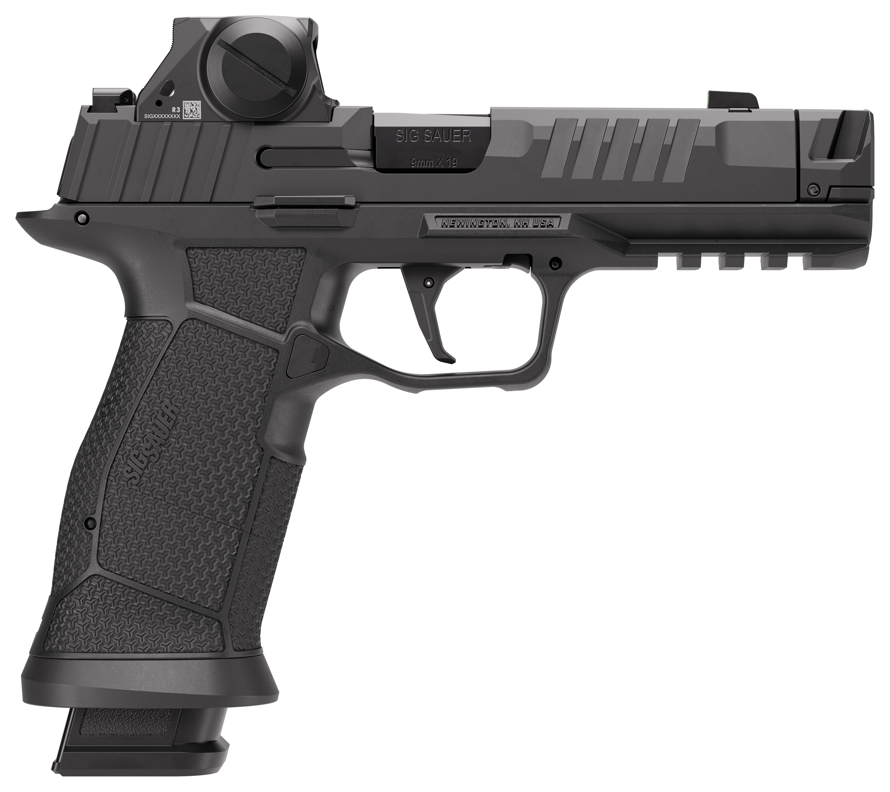 SIG SAUER P385 Full-Size Mach3D Compensated Semi-Auto Pistol with ROMEO-X SIG-LOC Pro Sight
