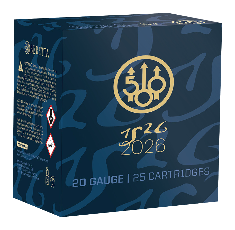 Beretta 500 Year Anniversary Limited Edition 20-Ga. 2-3/4″ 1-Oz. Shotshells - #8 - 25 Rounds - Beretta