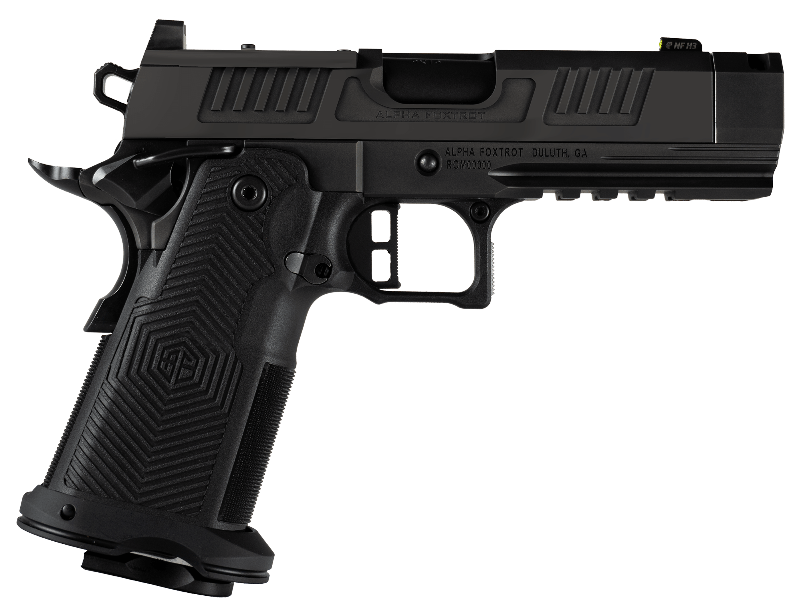 Image of Alpha Foxtrot AF1911 Romulus Compact Compensated Semi-Auto Pistol with RMSc Footprint