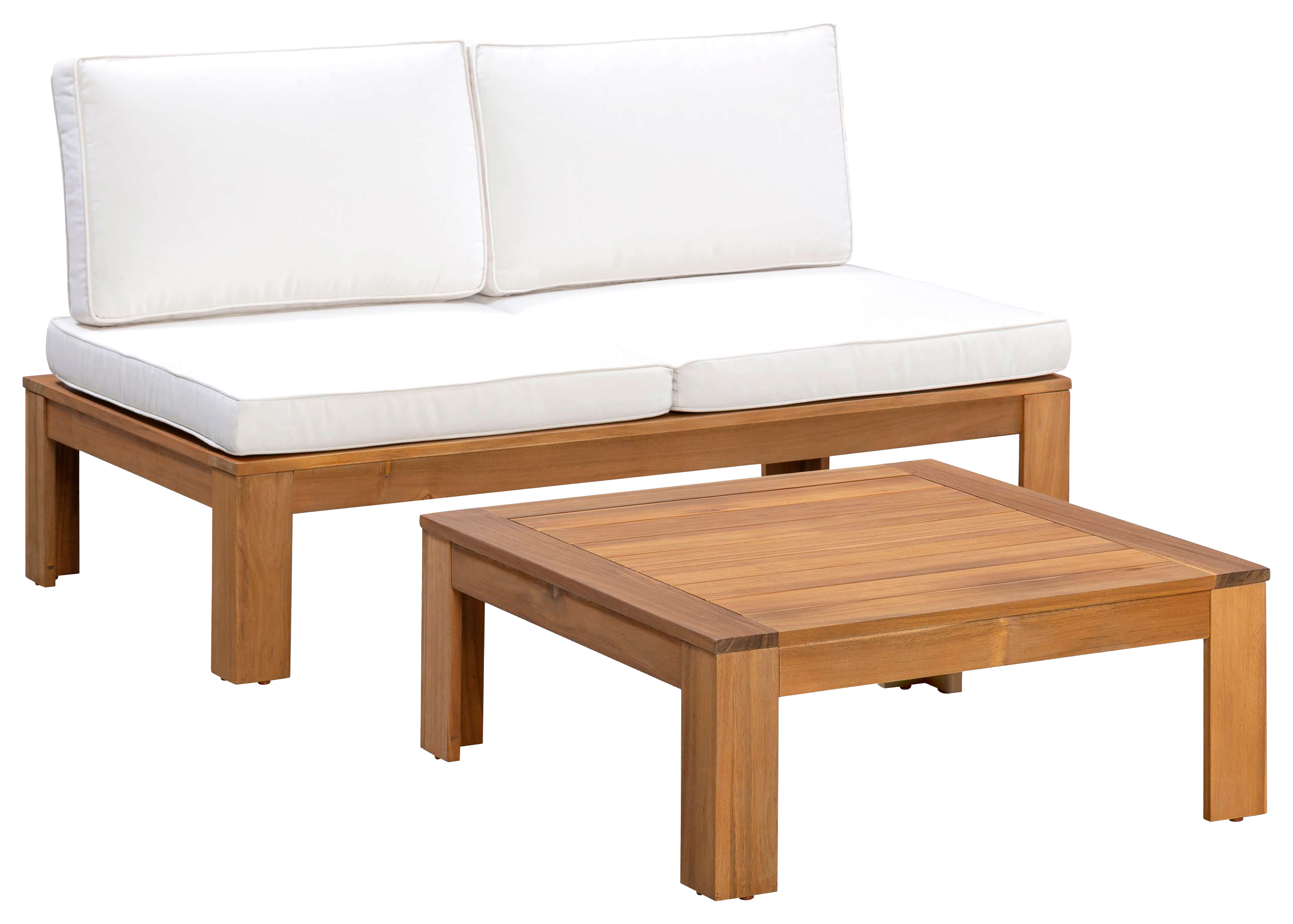 Image of Teamson Home Outdoor Modular Sectional 2-Piece Furniture Set