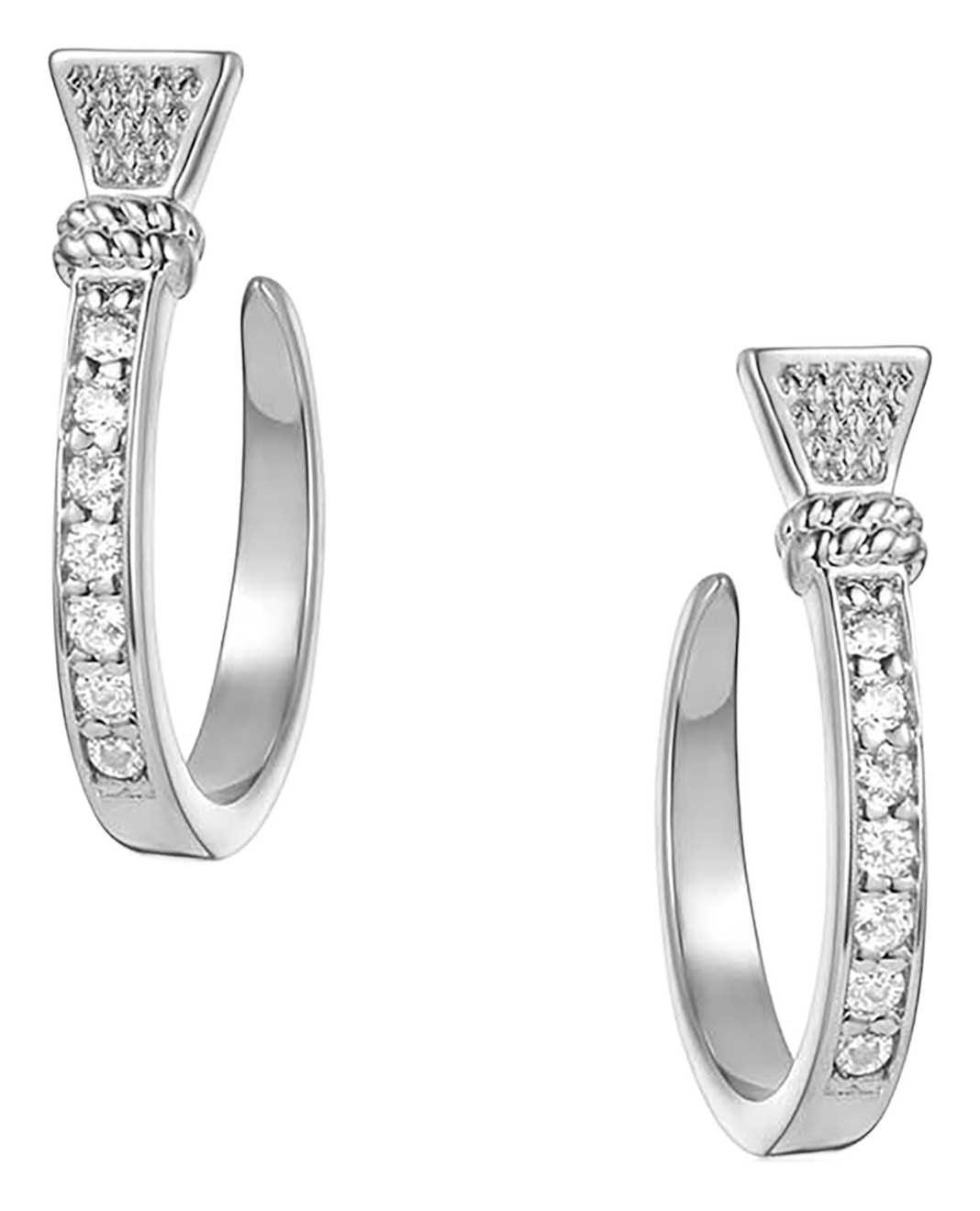 Image of Montana Silversmiths Horseshoe Nail Hoop Earrings