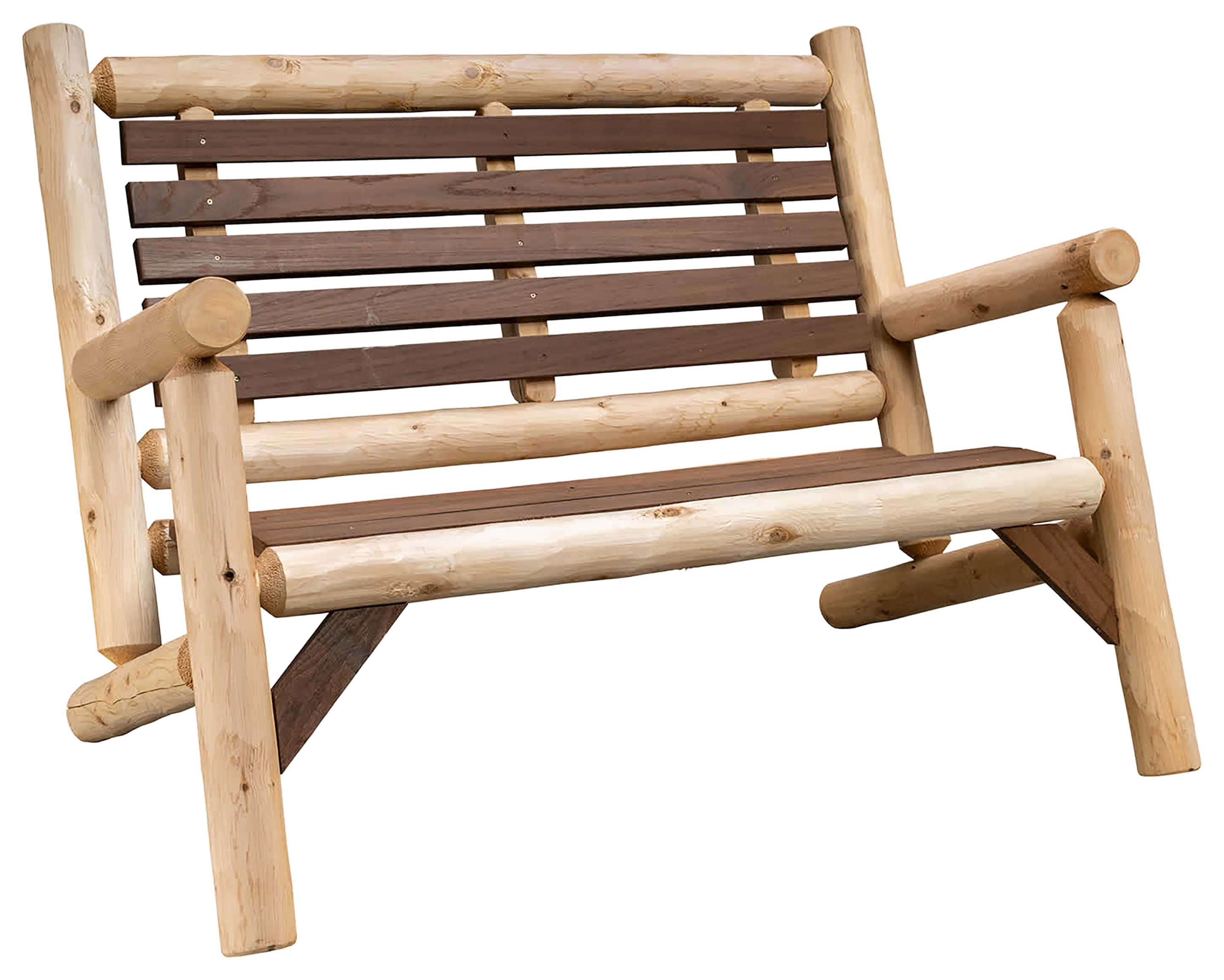Image of Lakeland Mills ThermaFusion Cedar Log 4' Loveseat