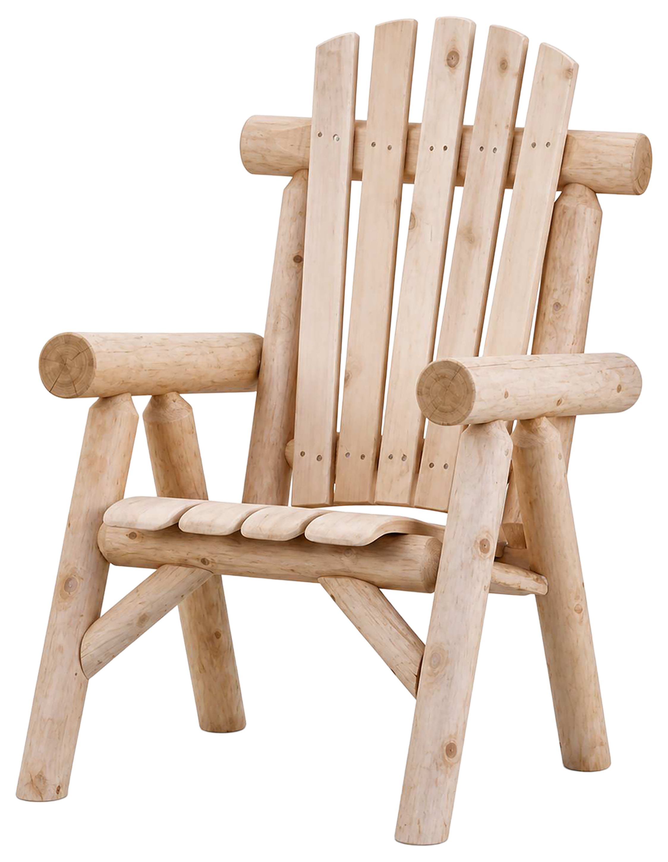 Image of Lakeland Mills Easy In Easy Out Cedar Log Lounge Chair