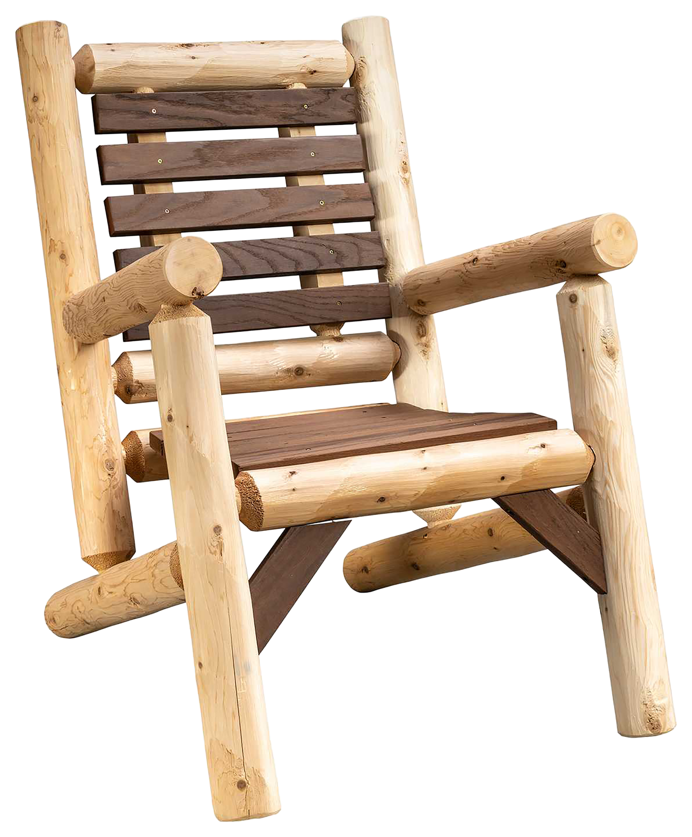 Image of Lakeland Mills ThermaFusion Cedar Log Lounge Chair
