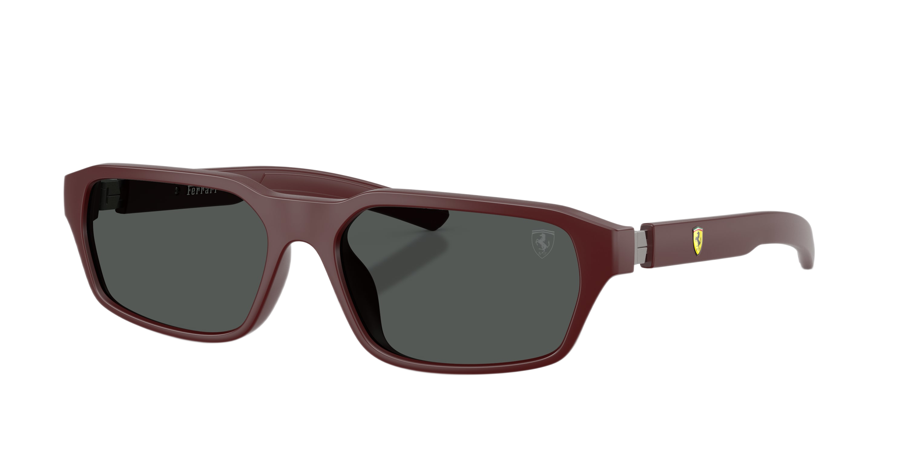 Image of Scuderia Ferrari FZ6032D Sunglasses - Matte Red Bordeaux/Dark Gray