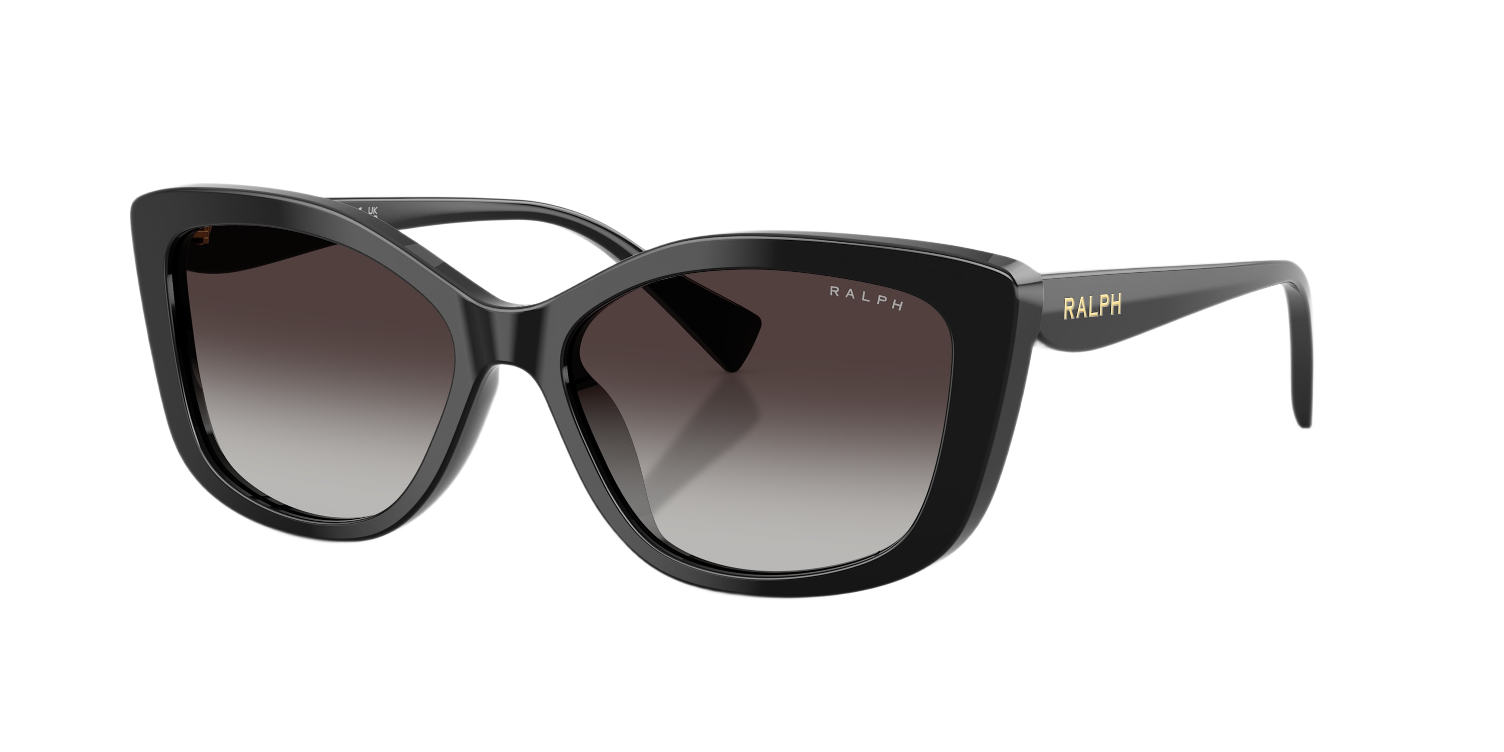 Image of Ralph RA5358U Gradient Sunglasses - Black/Gray Gradient