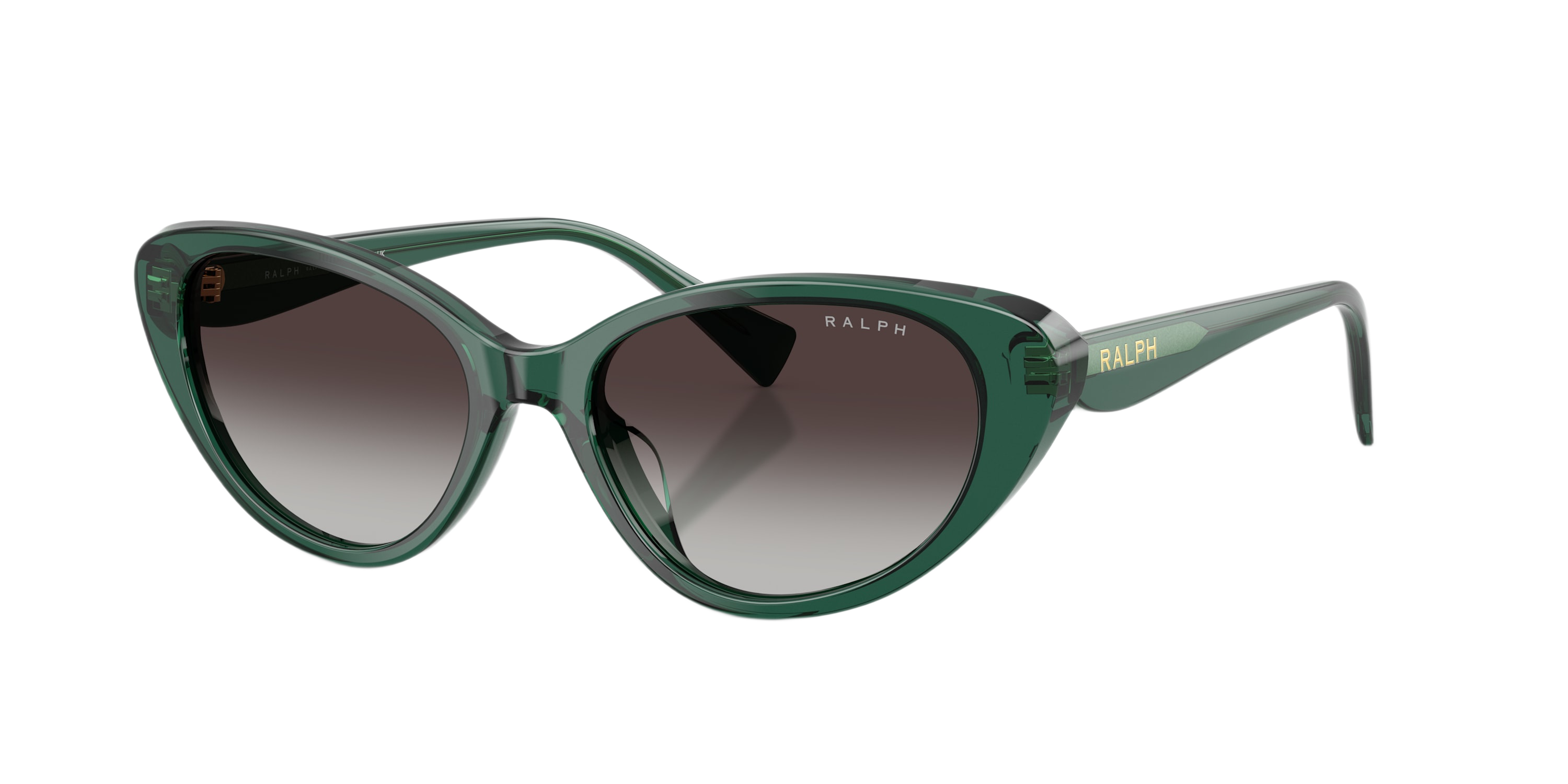 Image of Ralph RA5359U Gradient Sunglasses - Transparent Green/Gray Gradient