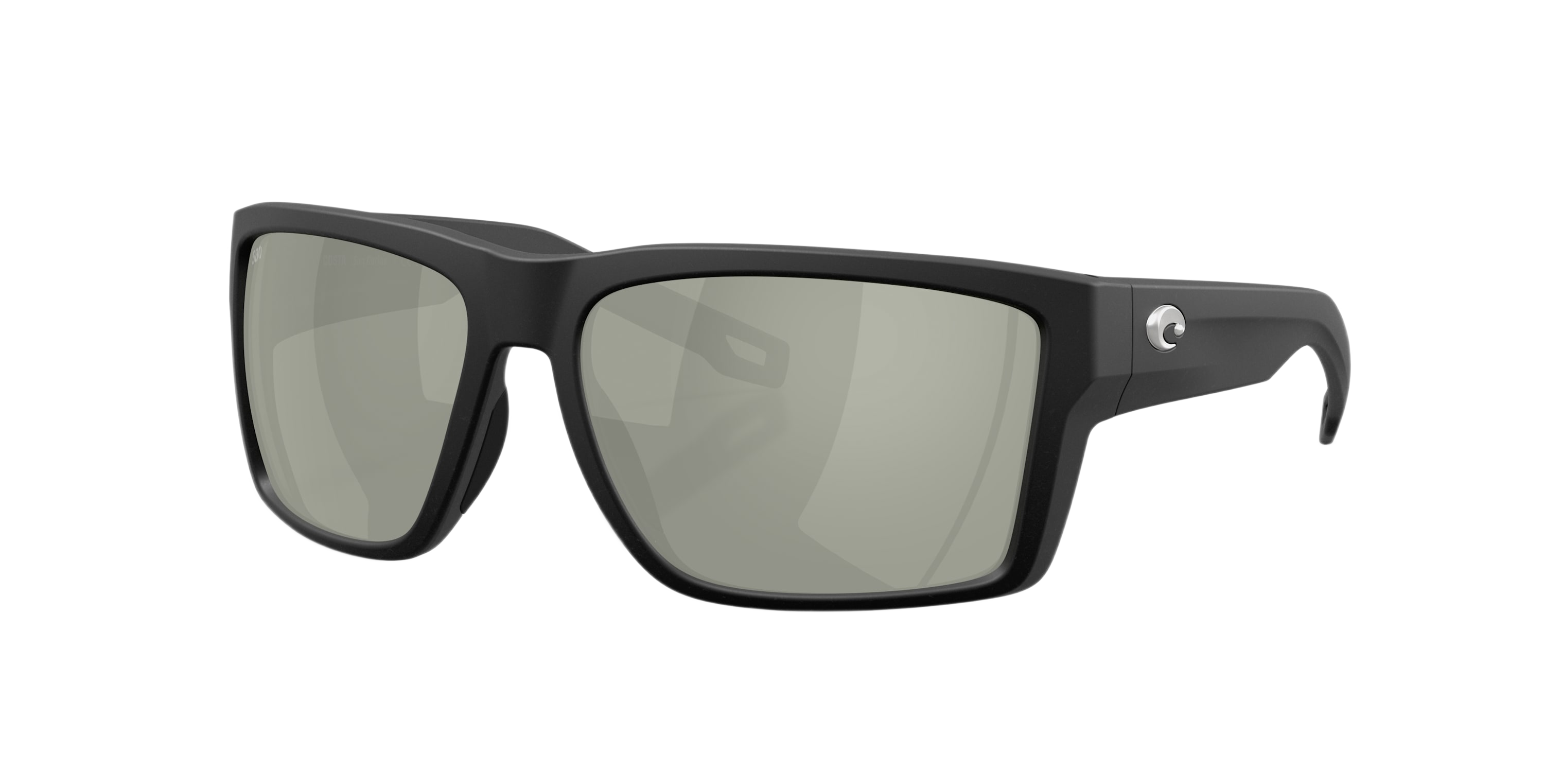 Image of Costa Del Mar San Carlos 6S9138 Polarized Mirror Sunglasses - Netplus Black/Silver Mirror - Large
