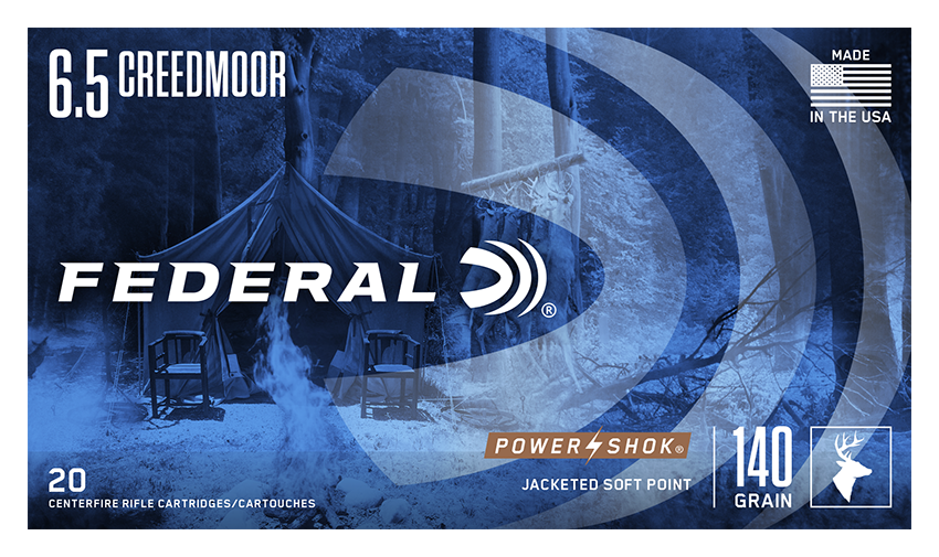Image of Federal Power-Shok 6.5 Creedmoor 140 Grain Centerfire Rifle Ammo