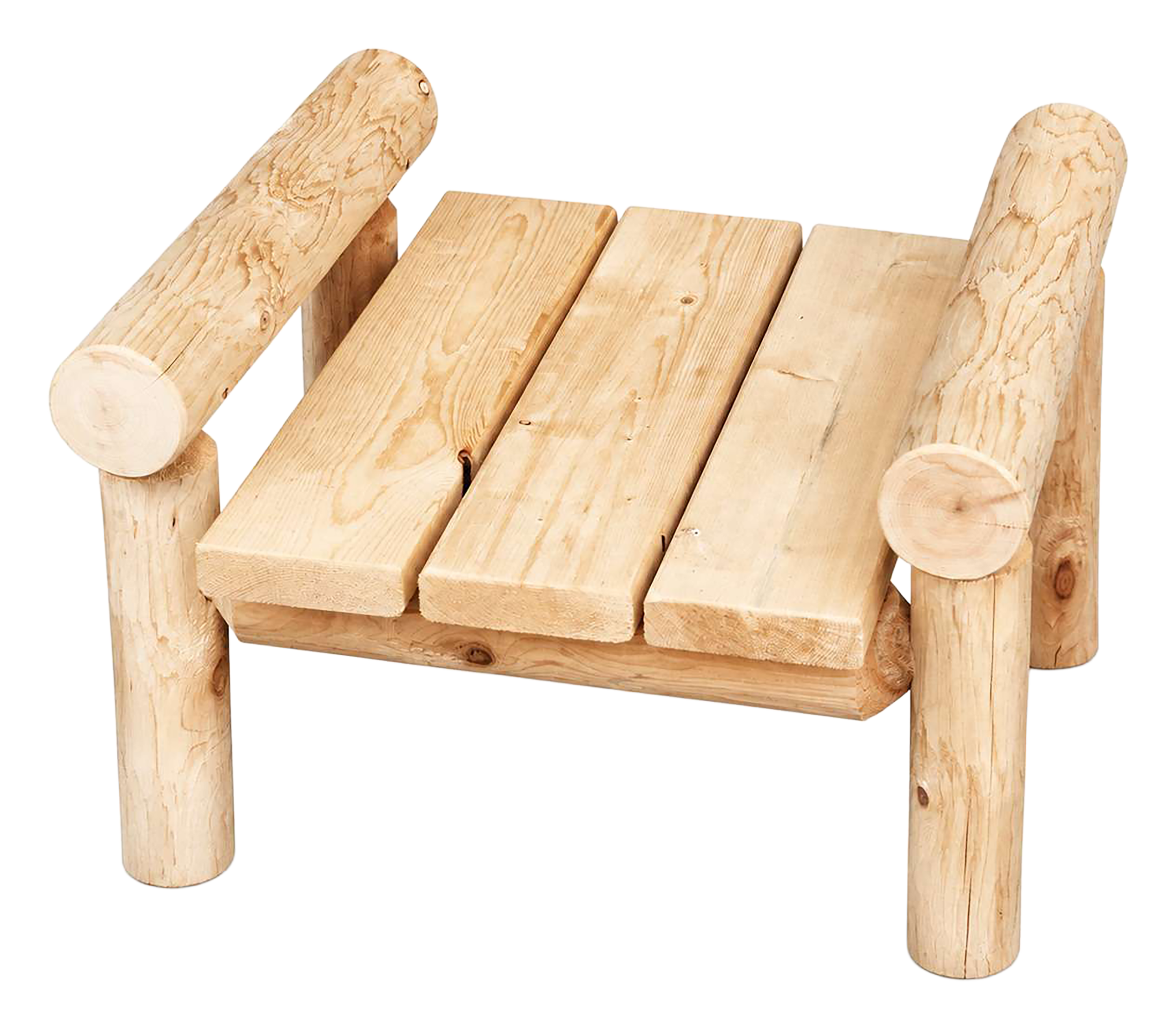 Image of Lakeland Mills Cedar Log Ottoman