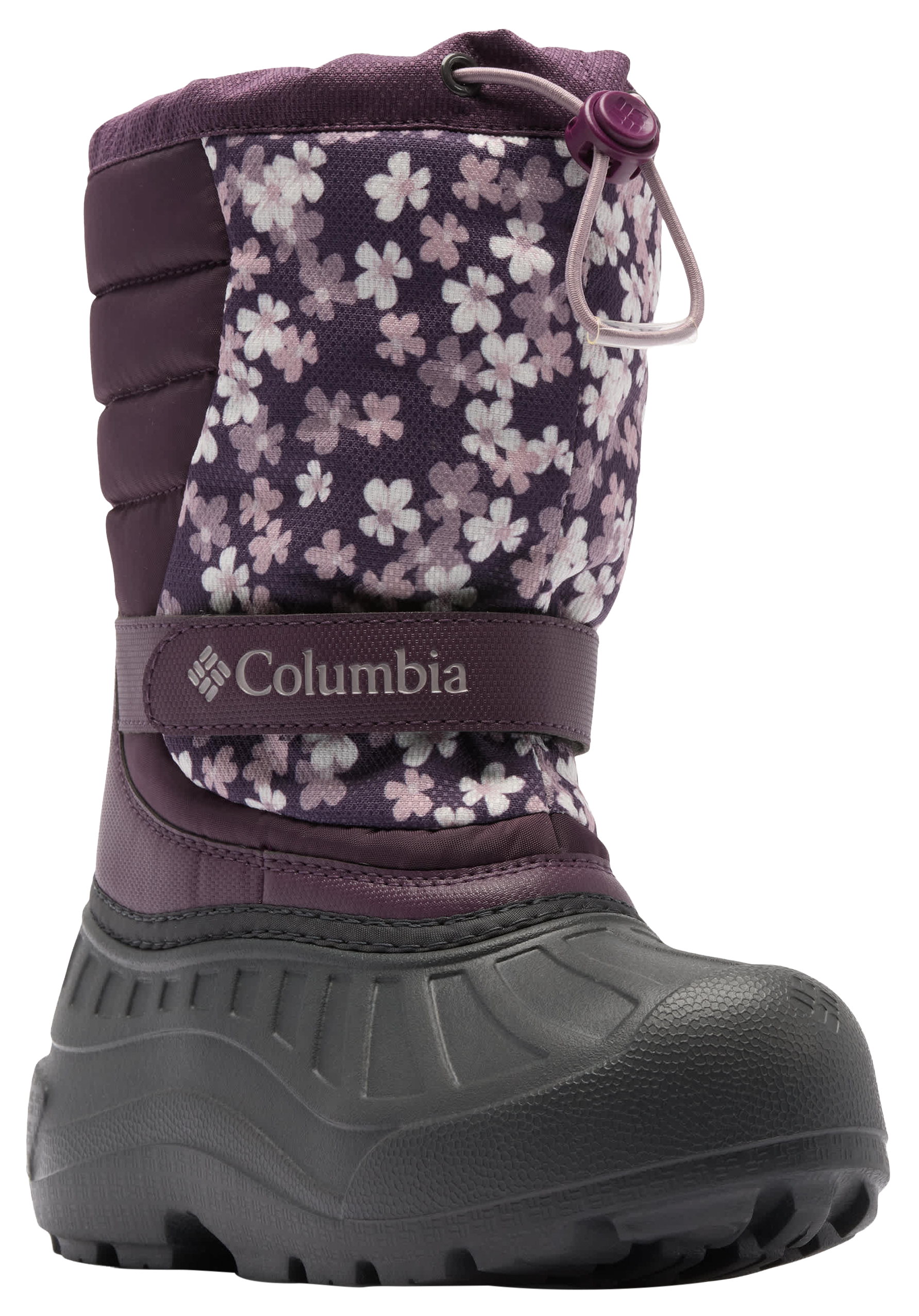 Columbia Powderbug Snowlite Pac Boots for Kids - Dusty Purple/Dusty Purple Posies
