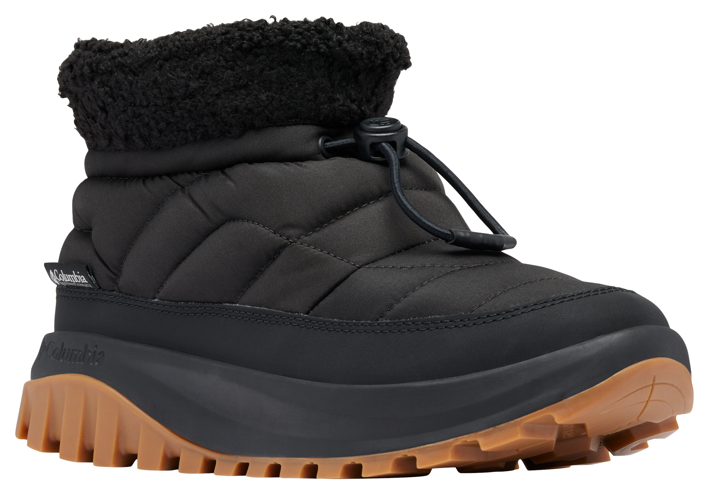 Columbia Columbia Snowtrot Shorty Snow Boots for Women - Black/Sea Salt - $110.00 at Bass Pro Shops