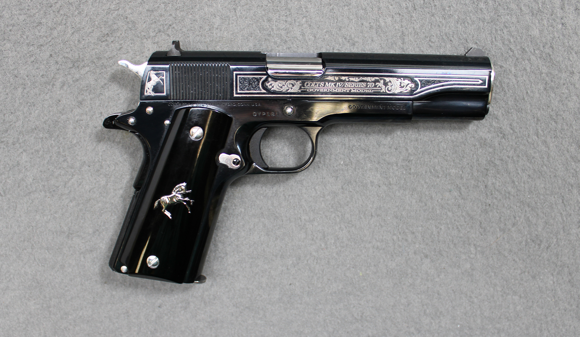 Image of "Colt ~ Government ""Oscuro Y Plata"" ~ .38 Super"