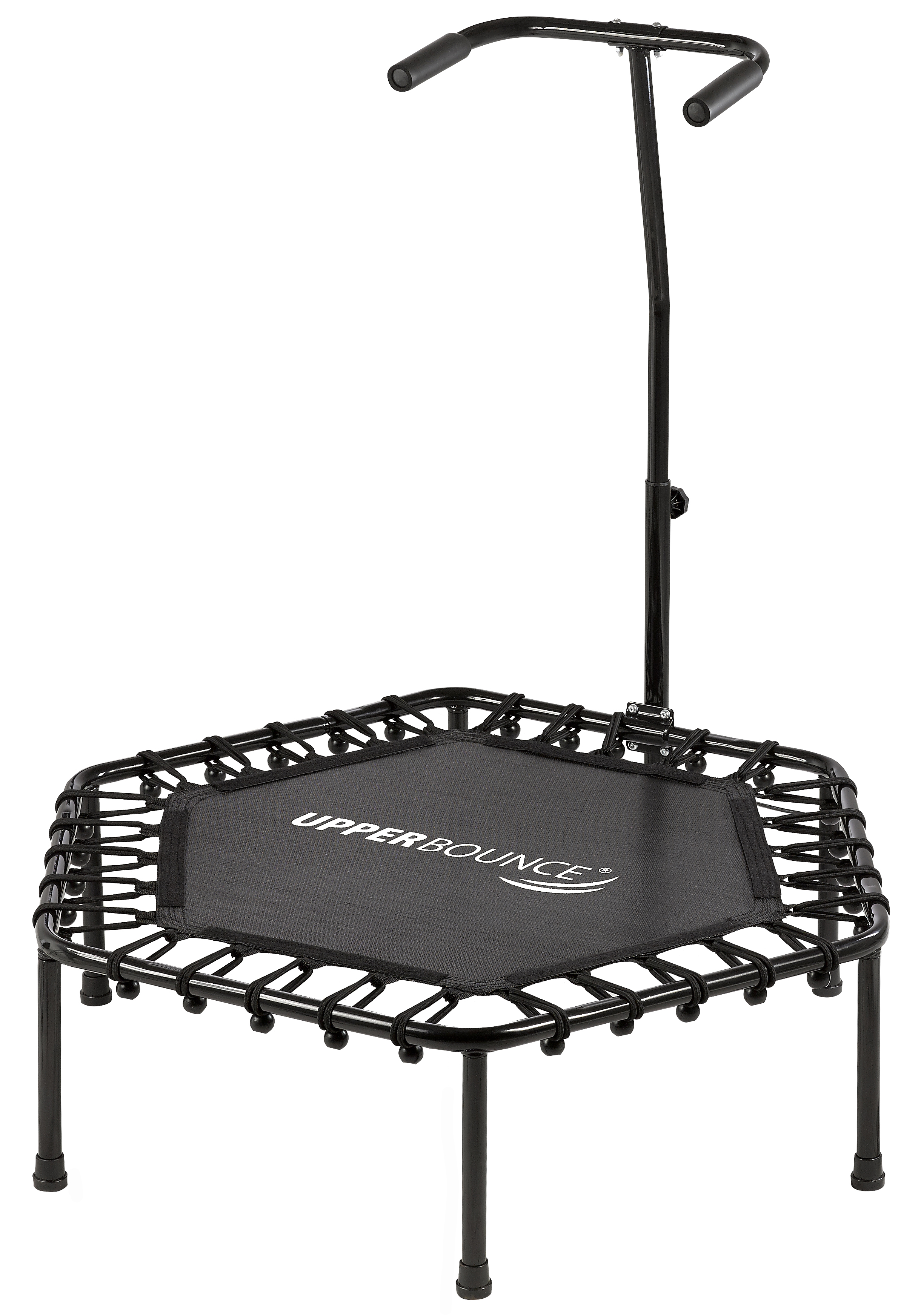 Upper Bounce Hexagonal Fitness Mini-Trampoline with Bungee Cord Suspension - 40