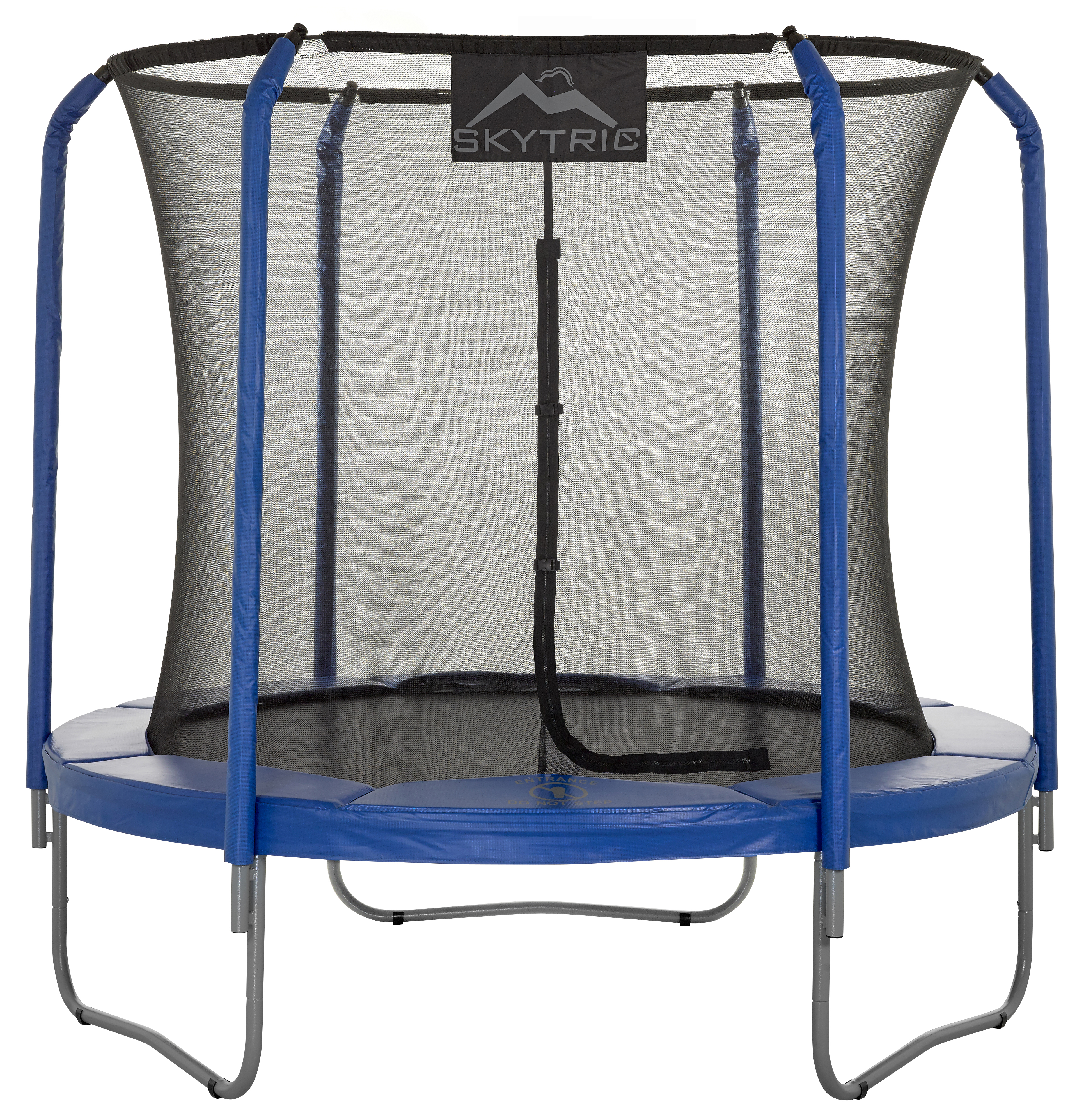 Image of Upper Bounce Round Trampoline Set with Safety Enclosure System - 8'