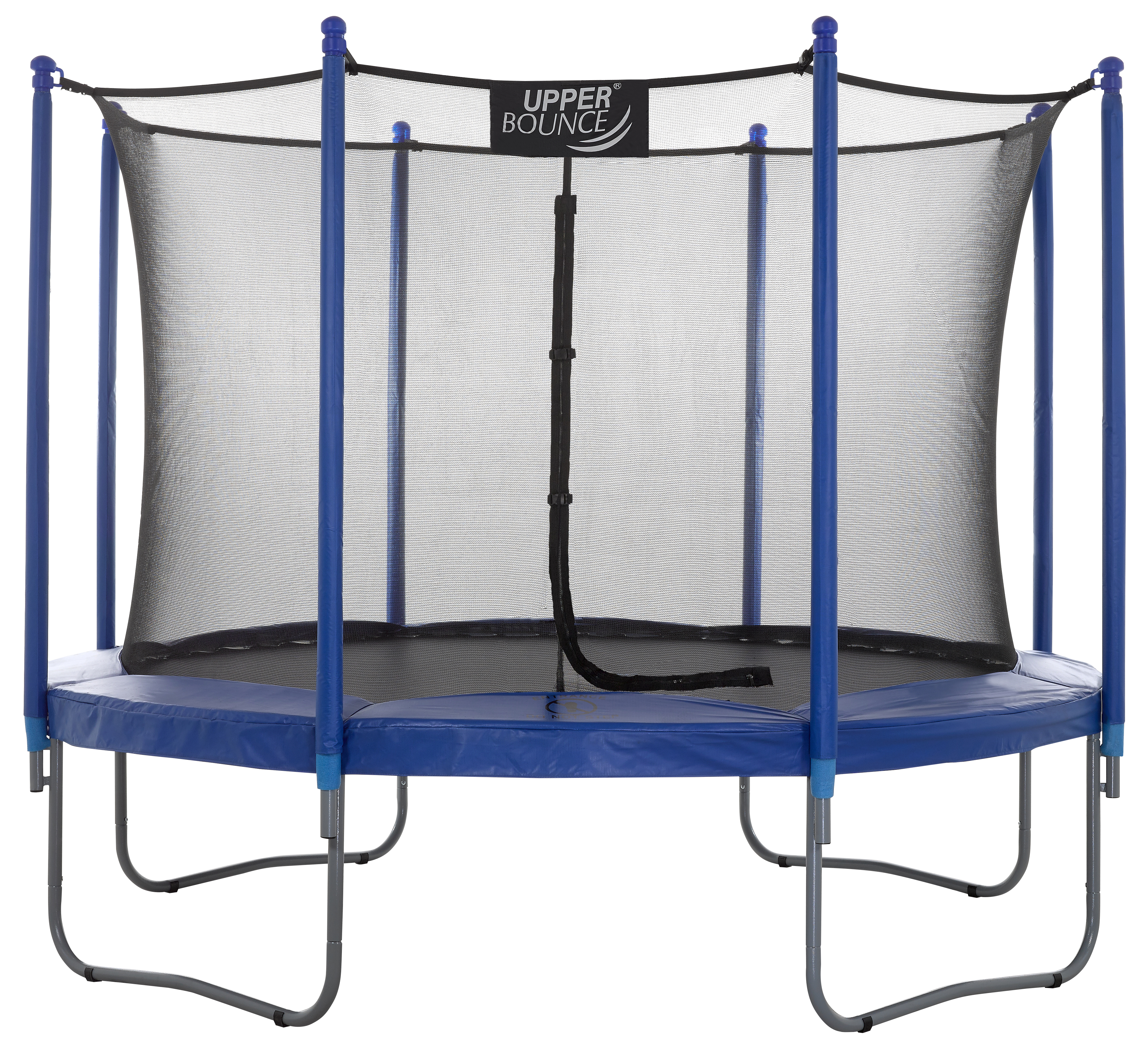 Image of Upper Bounce Round Trampoline Set with Safety Enclosure System - 10'