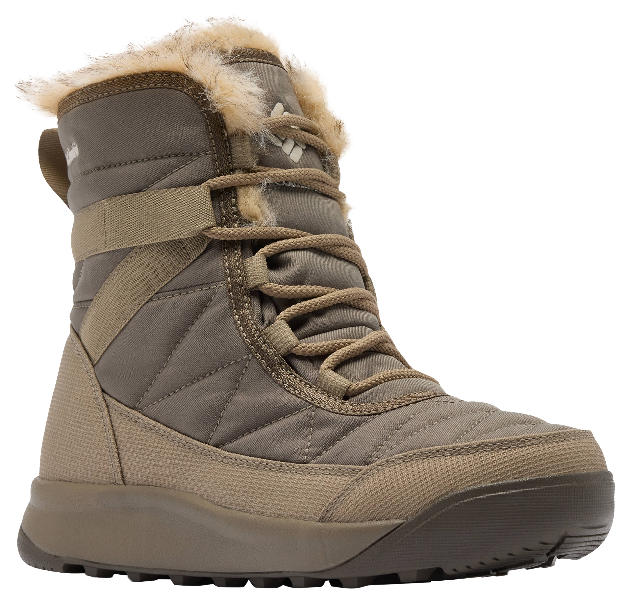Image of Columbia Minx Shorty IV Insulated Waterproof Winter Boots for Women - Wet Sand/Khaki